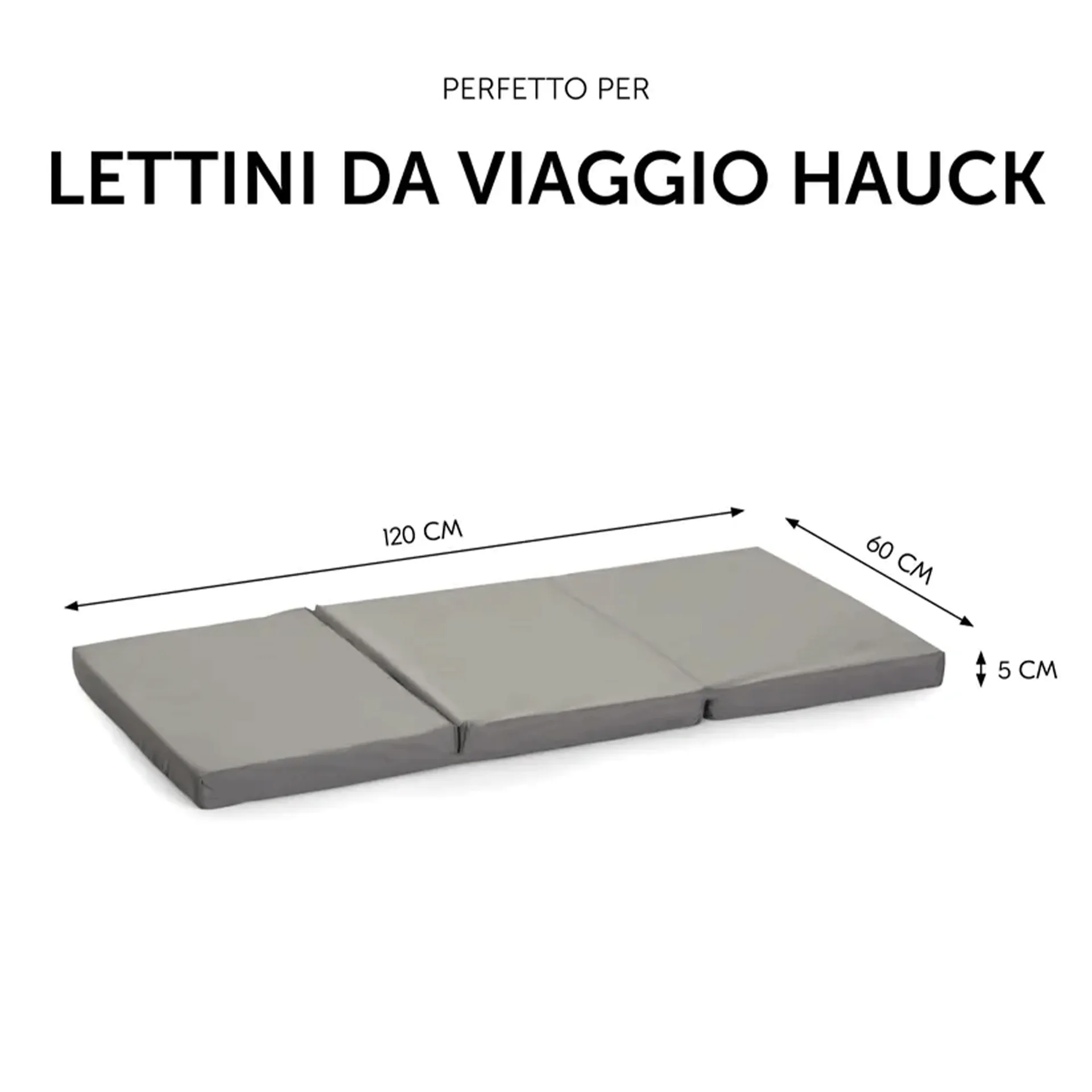 Materassino grigio 120x60 cm