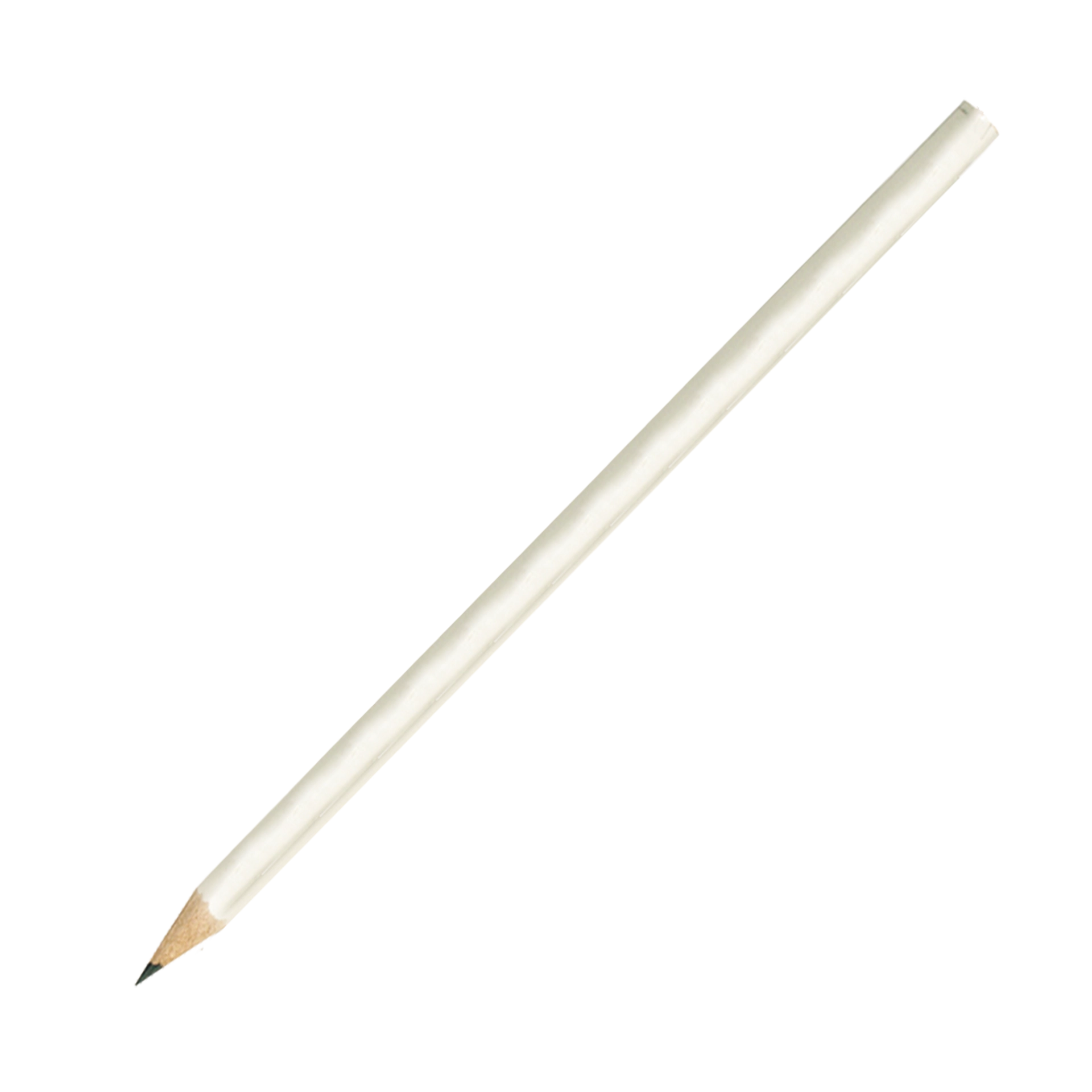 Bleistift Holz | weiß poliert 6-kantig | 17,5 cm