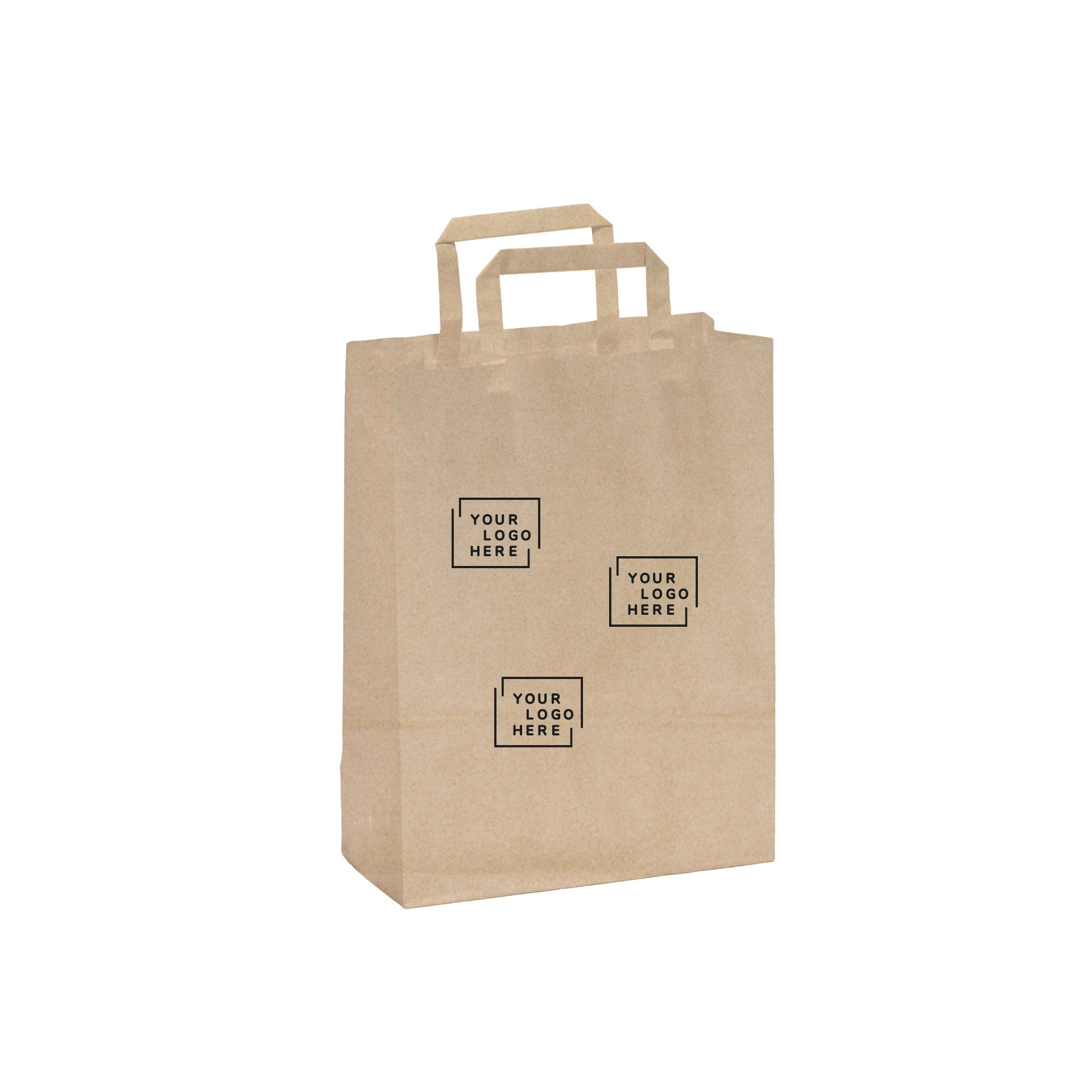 Shopper | Lunch Biokraft Papier avana 22+10x h 29 cm | 90 g/m² 
