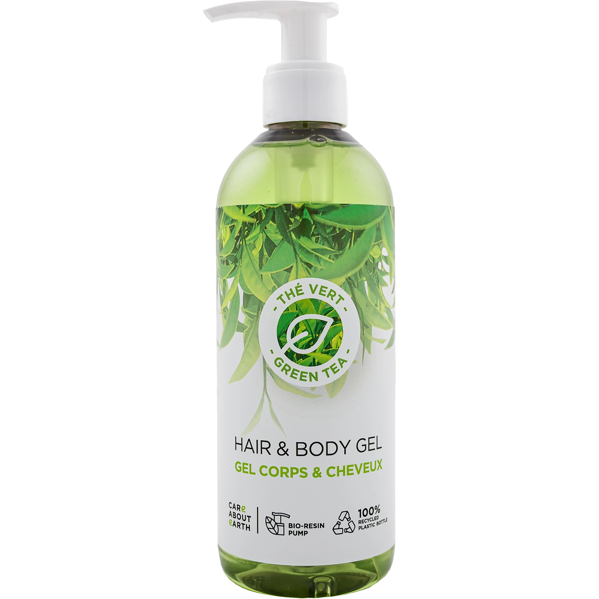 Badeduschgel/Shampoo | Grüntee Ecopump Flacon | 300 ml