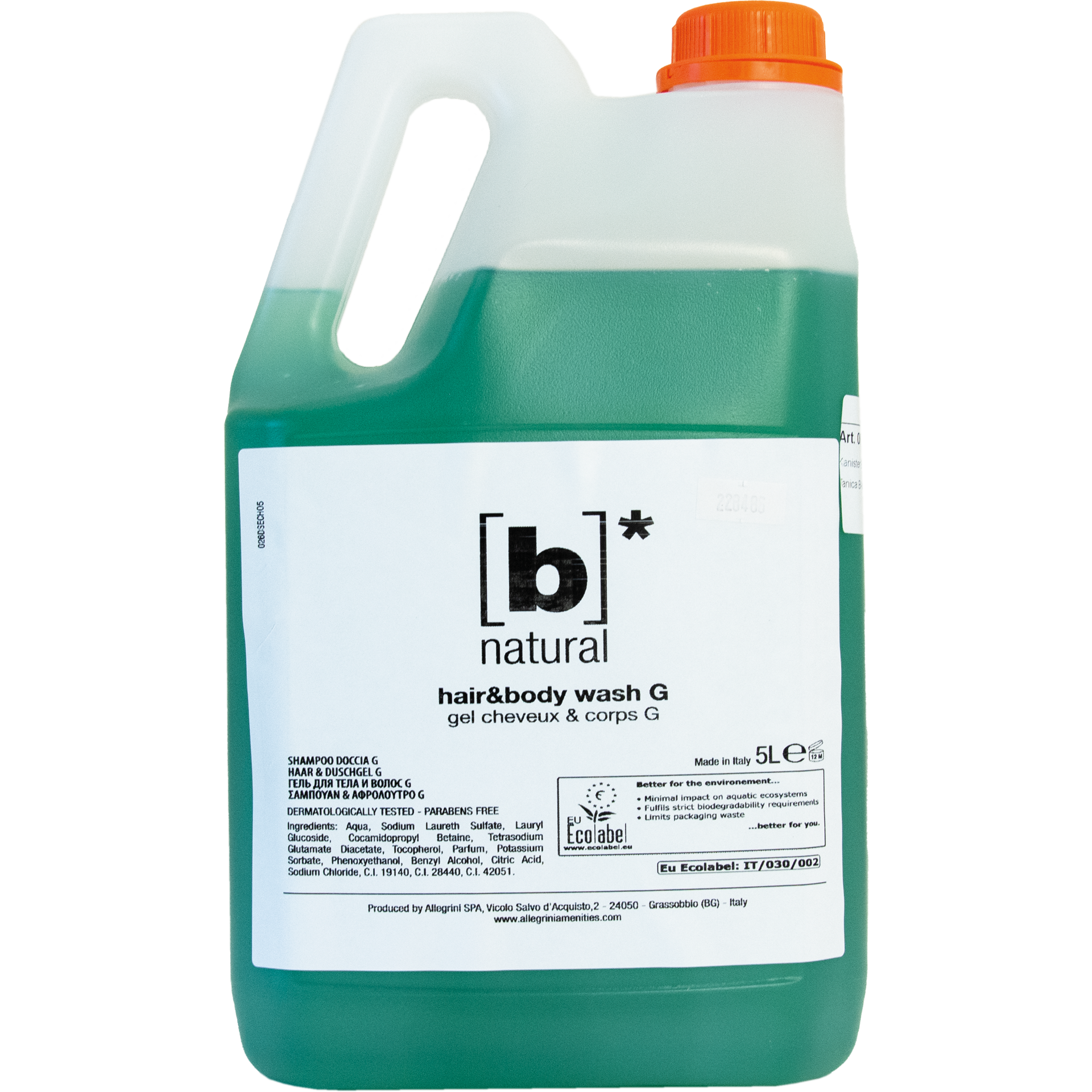 Badeduschgel/Shampoo | B-Natural Kanister | 5 lt.  