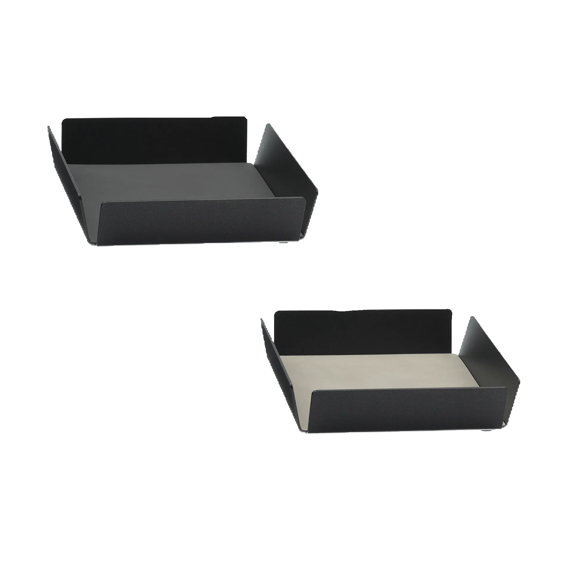 Tablett Alu anthrazit | Square S mit Einsatz Nupo double sided