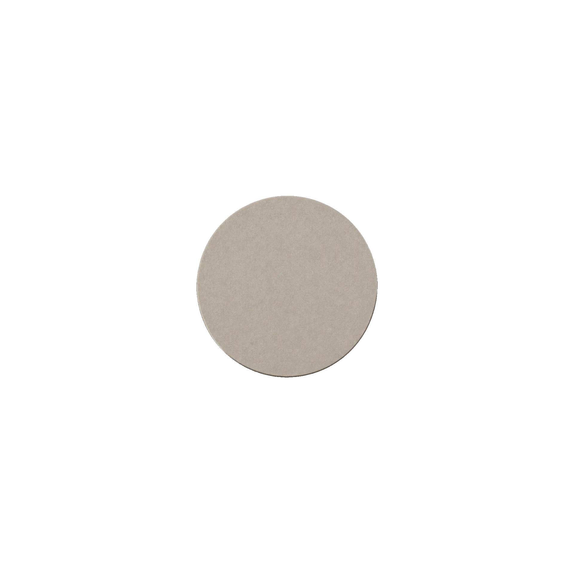 Sottobicchiere La Carte ecopelle | Yut crema rotondo 10 cm