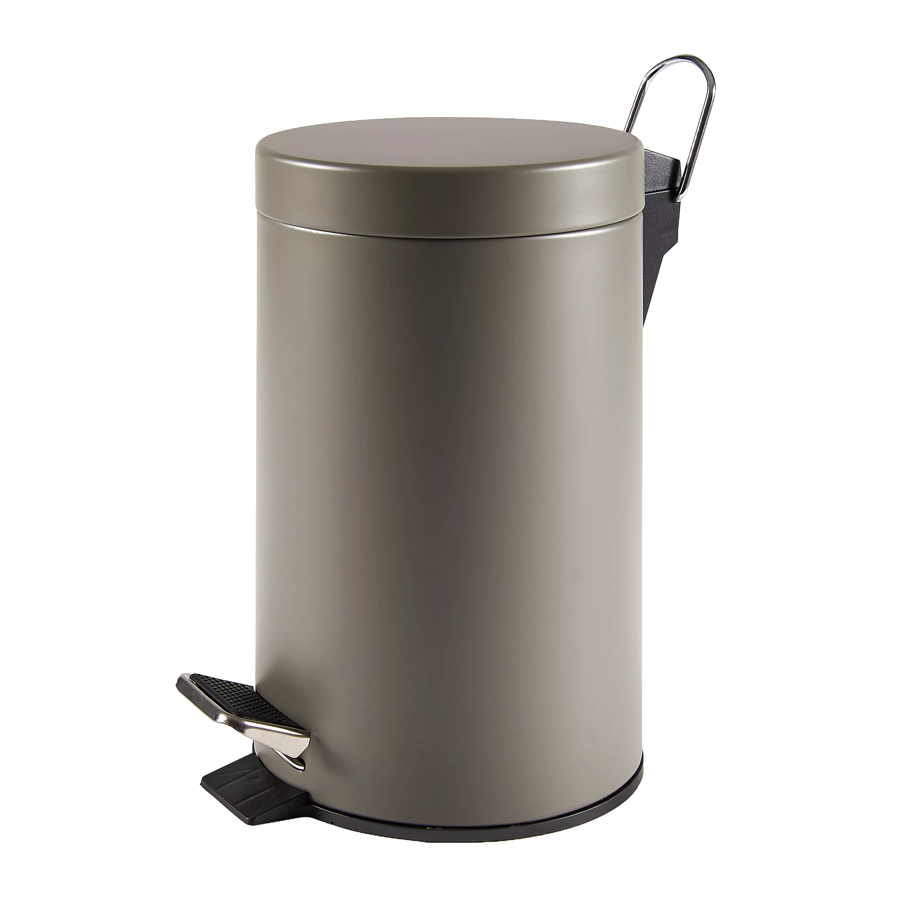 Treteimer | Premium Metall | grau satiniert 3 lt.