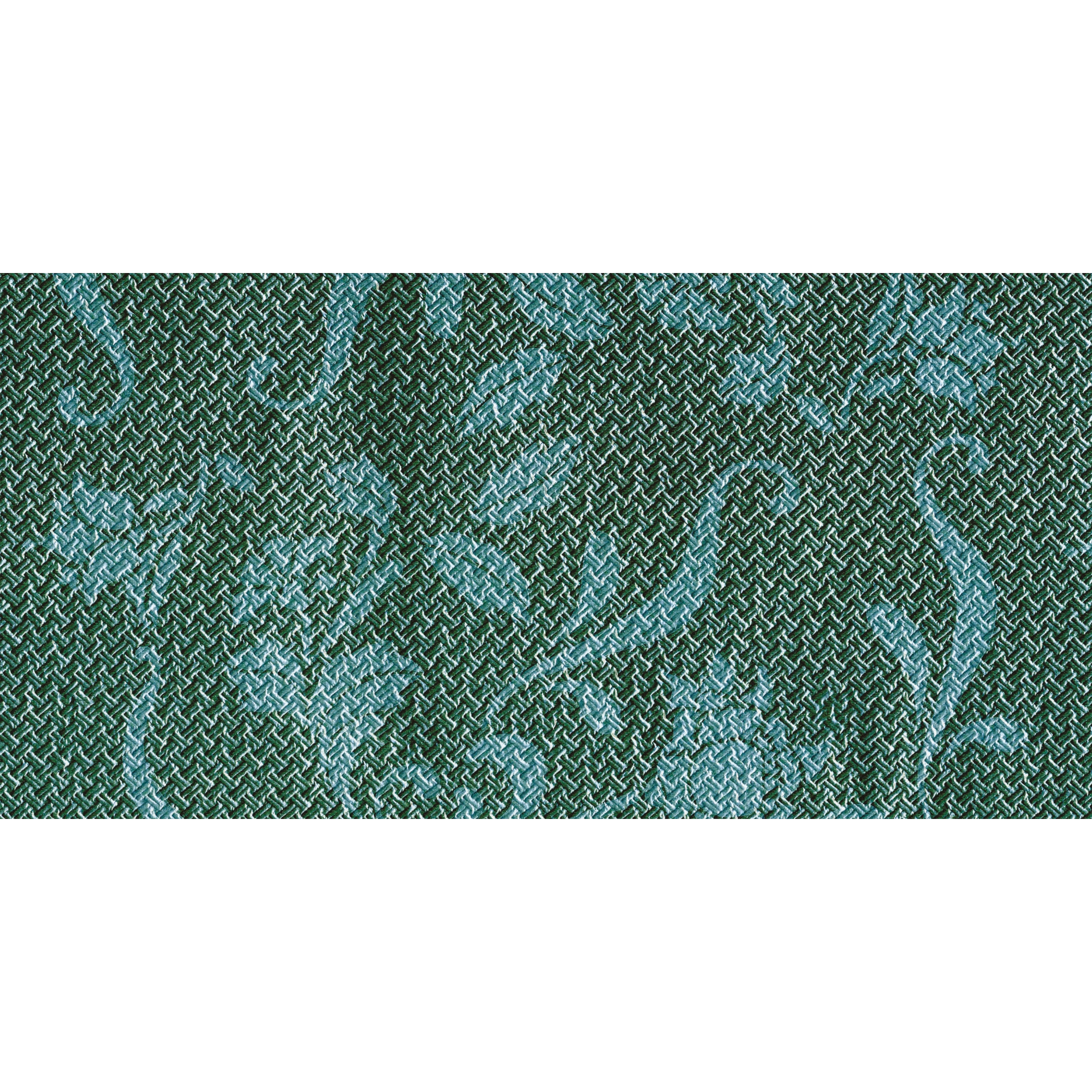Coprimacchia carta 100x100 cm 2vl. accoppiata Fancy Flower verde scuro
