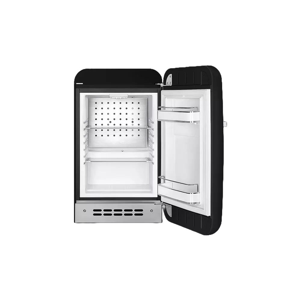 Minibar Retro | Smeg 50's Style schwarz | Griff rechts