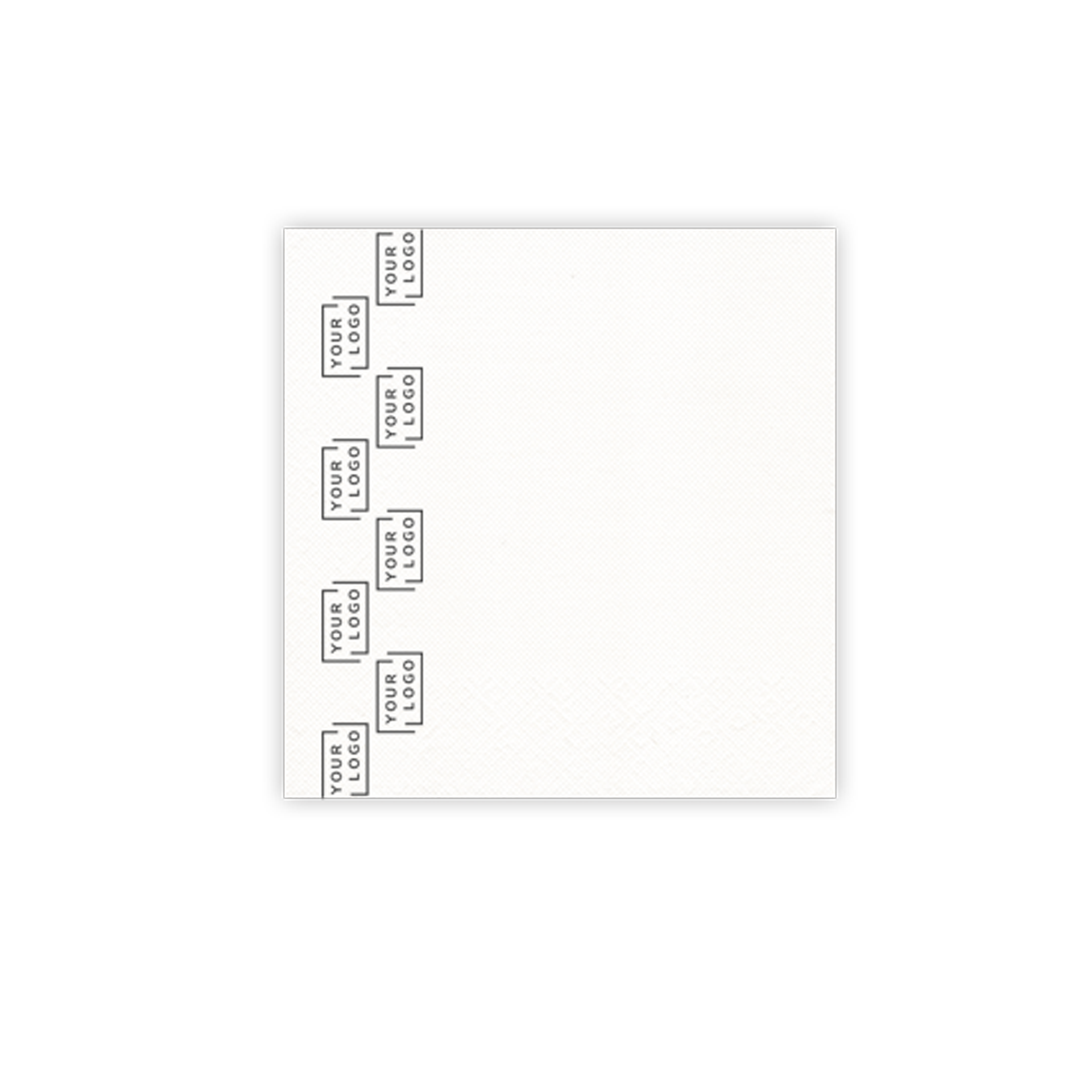 Serviette Zellstoff Punta | weiß 24x24 cm
