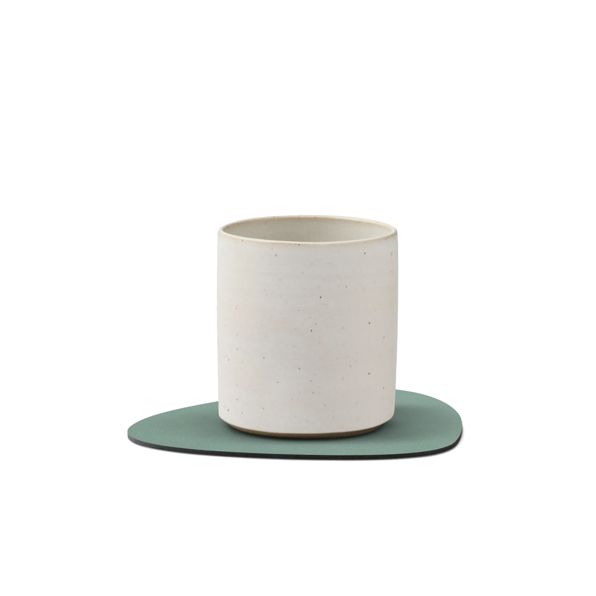 Sottobicchiere Nupo Curve verde pastello 11x13 cm | 1,6 mm