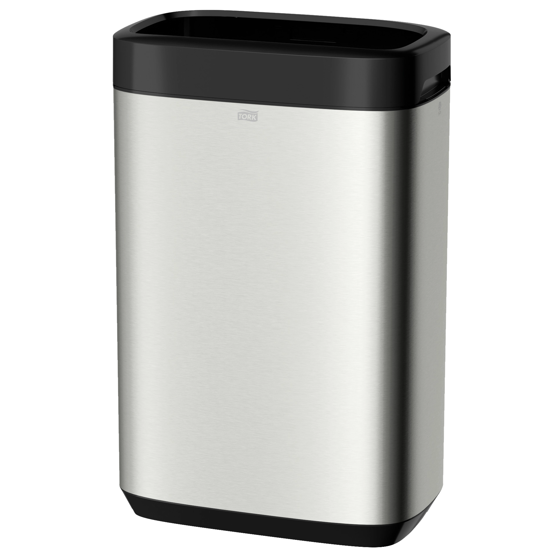 Abfallbehälter B1 Edelstahl gebürstet Image Design Tork 50 lt. 61,4x39,5x25,3 cm mit Aufsatz 460015