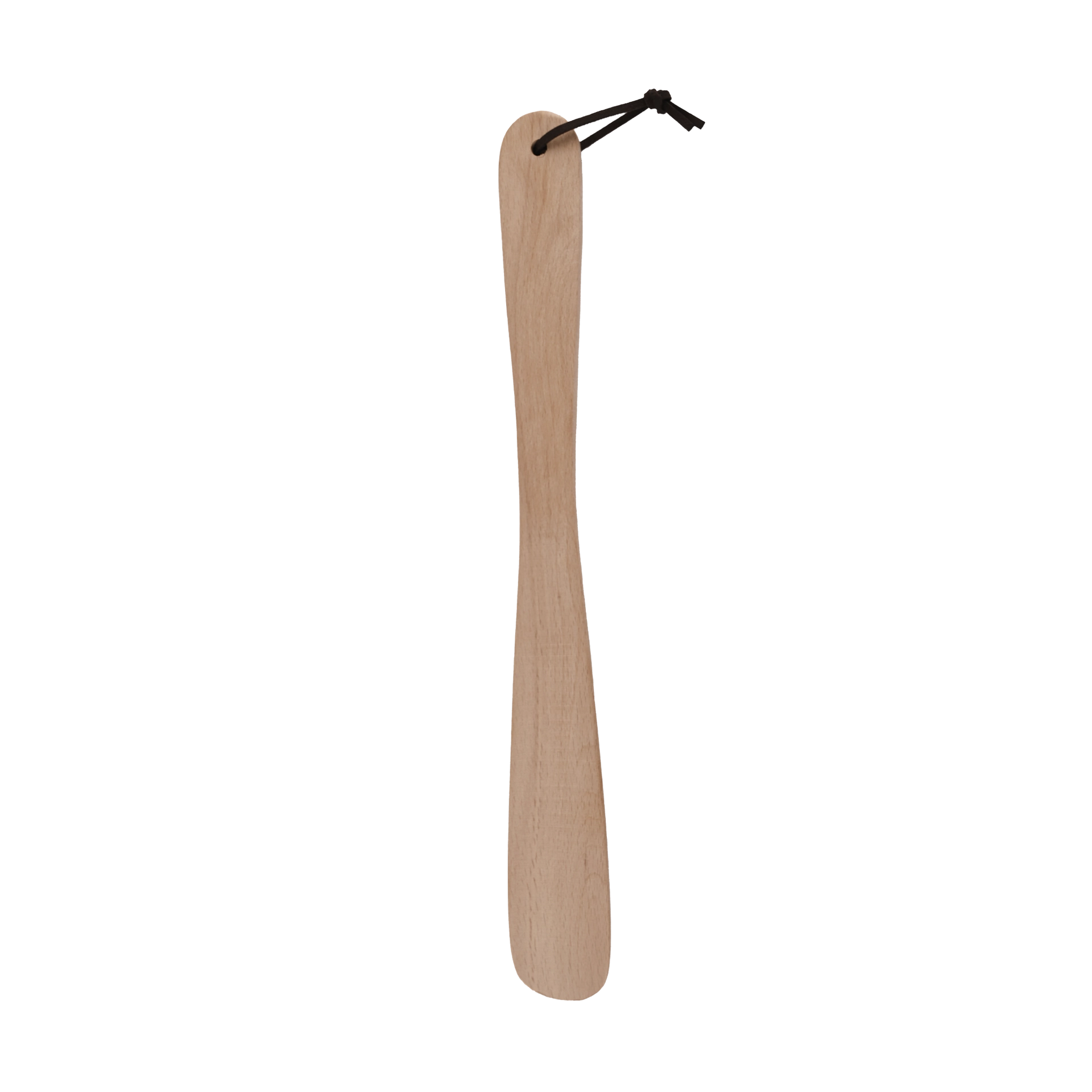 Schuhlöffel Holz | Rohbuche | natur 40 cm | mit Kordel