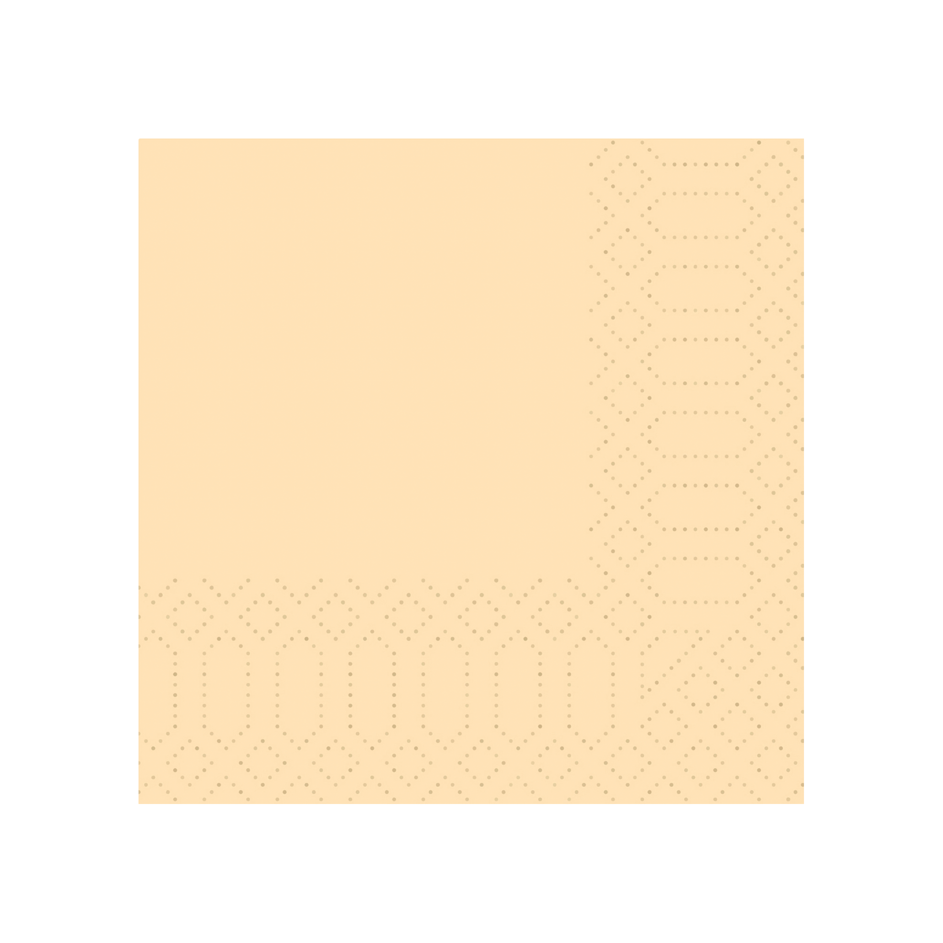 Serviette Zellstoff 3lg. | cream 24x24 cm 