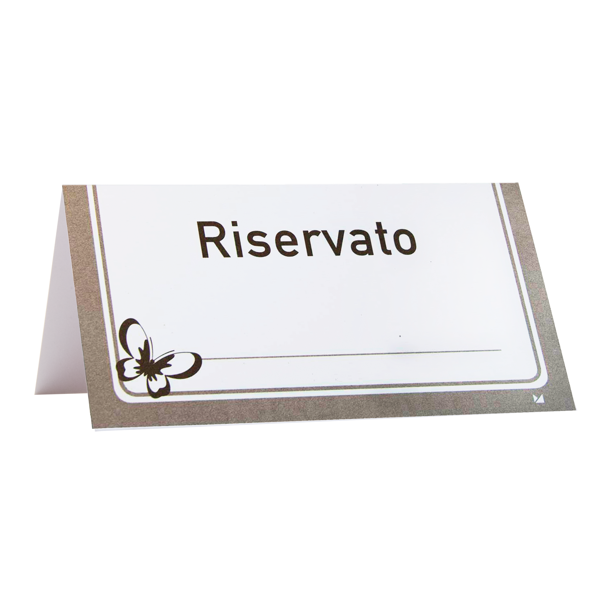 Reserviertkarte | 'Riservato/Reserved' Karton 300 g/m² 12x6,5 cm