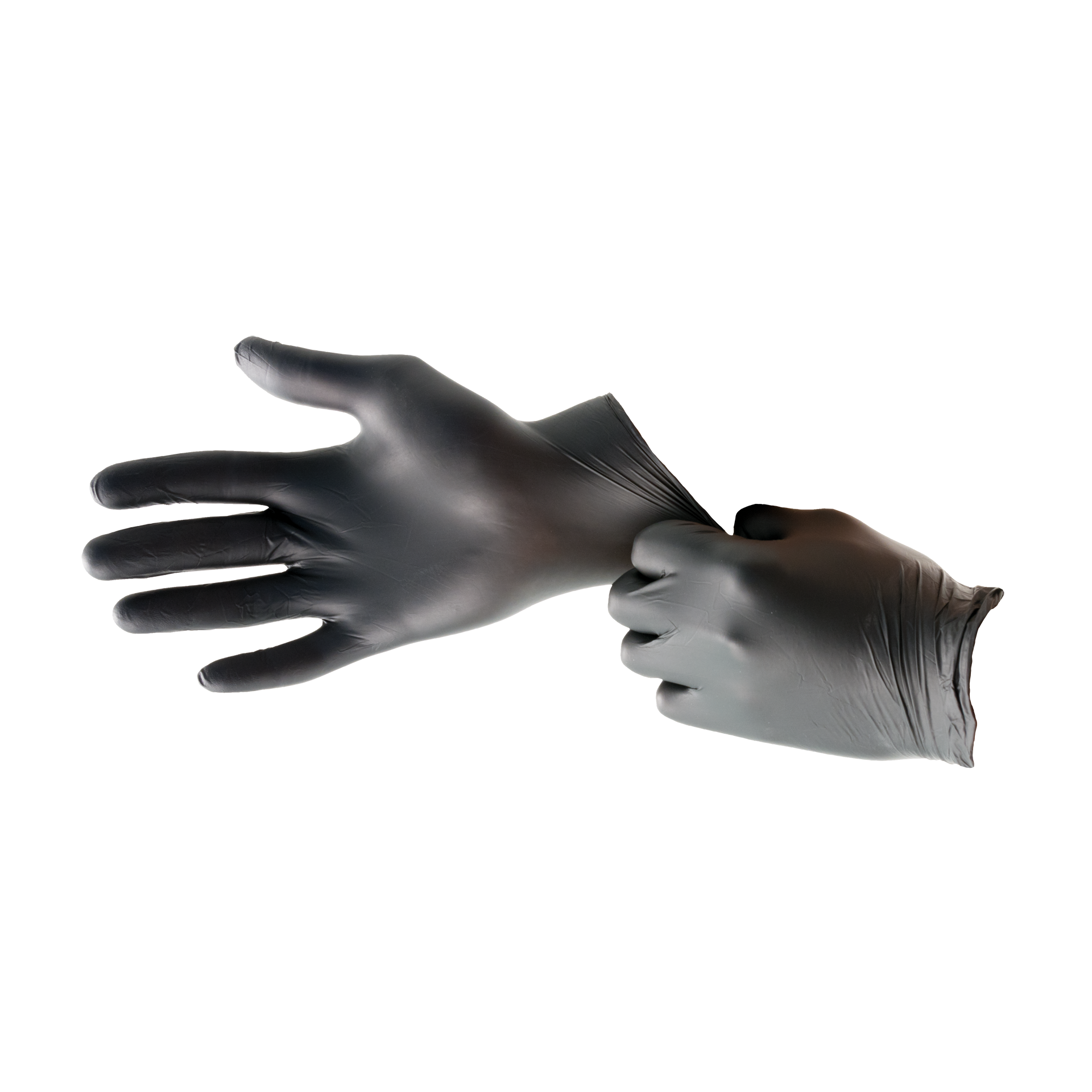 Handschuhe Nitril Größe M schwarz puder- und allergiefrei (100 Stk.)