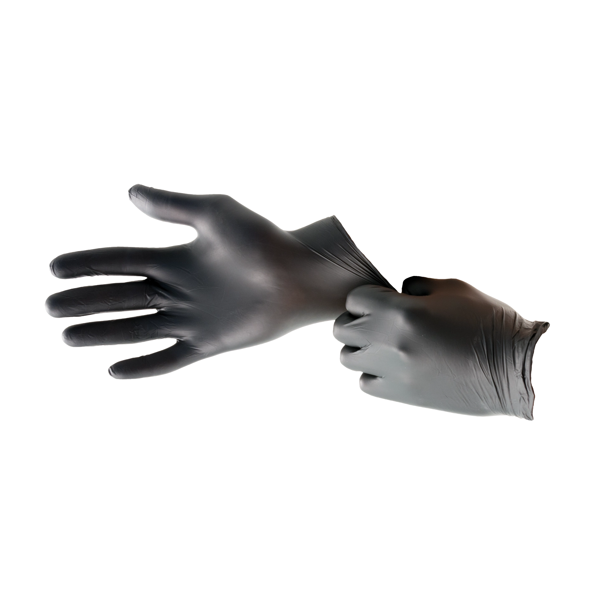 Handschuhe Nitril Größe M schwarz puder- und allergiefrei (100 Stk.)