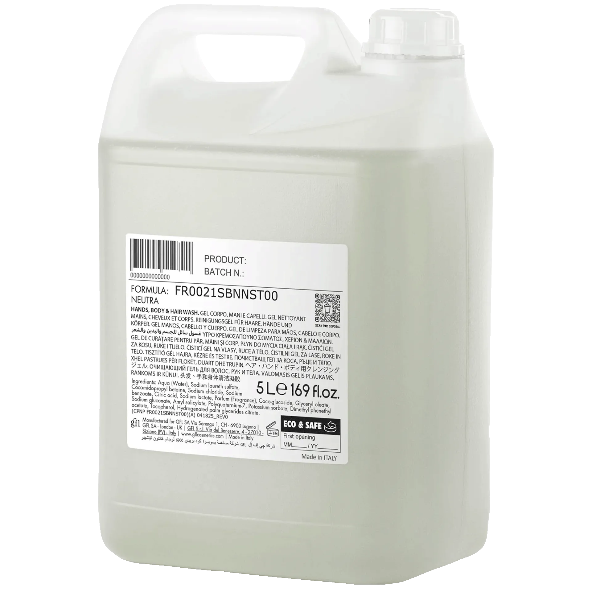 Sapone/bagnodoccia/shampoo | Neu floral fresh tanica | 5 lt.
