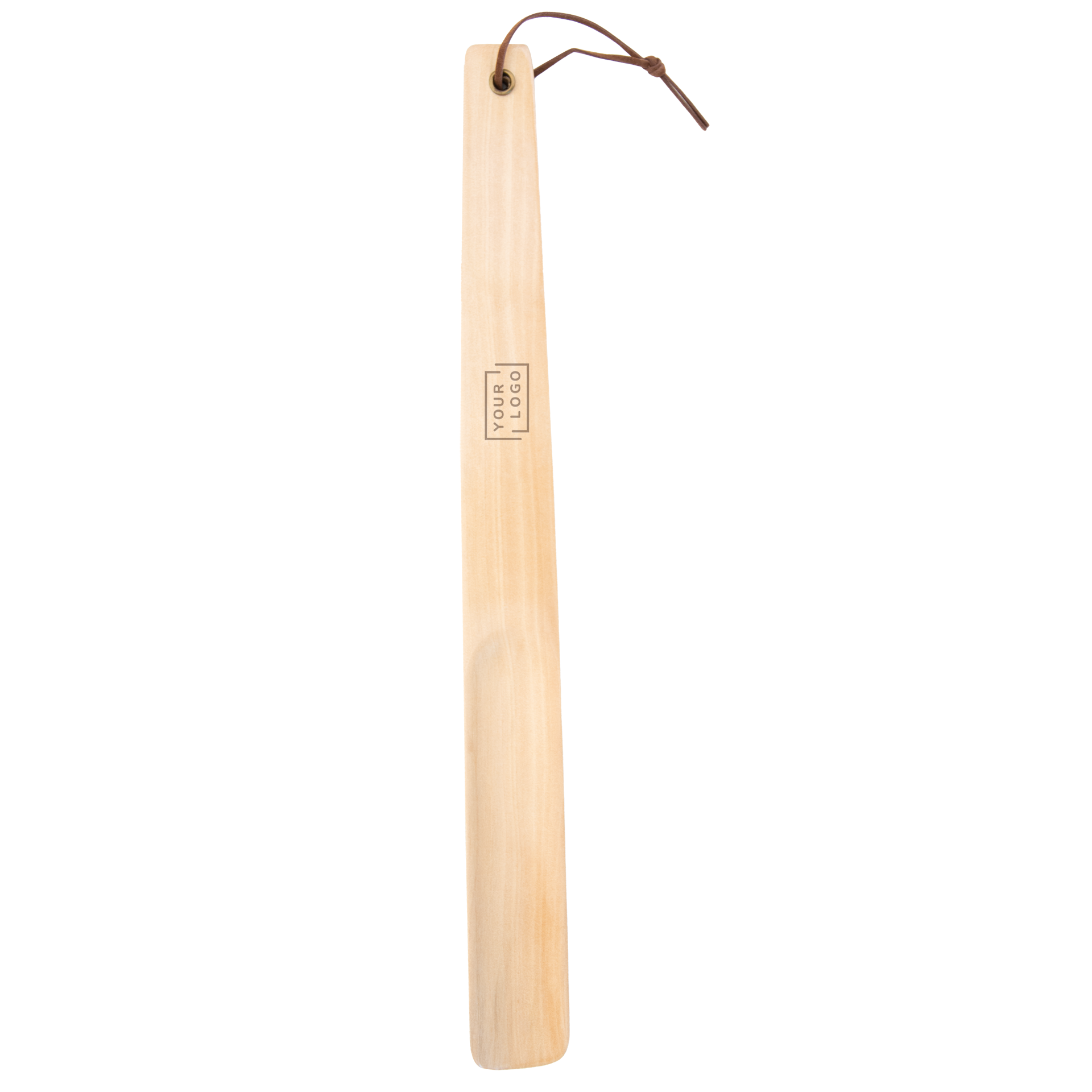 Schuhlöffel Holz | natur | 38 cm mit Kordel