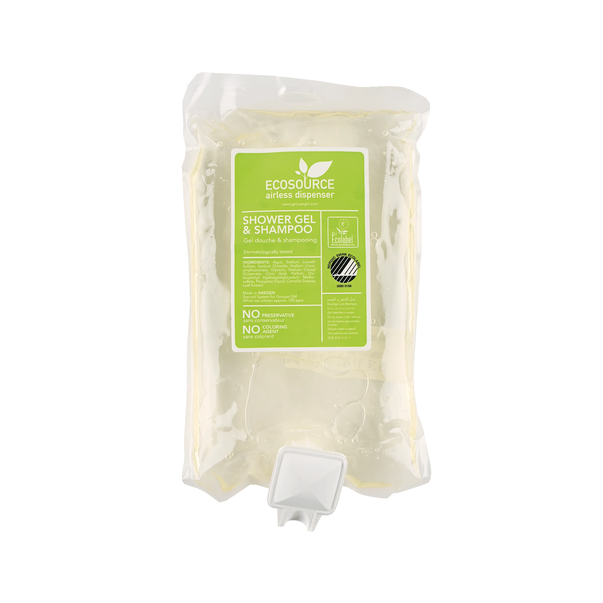 Bagnodoccia/shampoo | Tè Verde Ecosource ricarica | 375 ml 