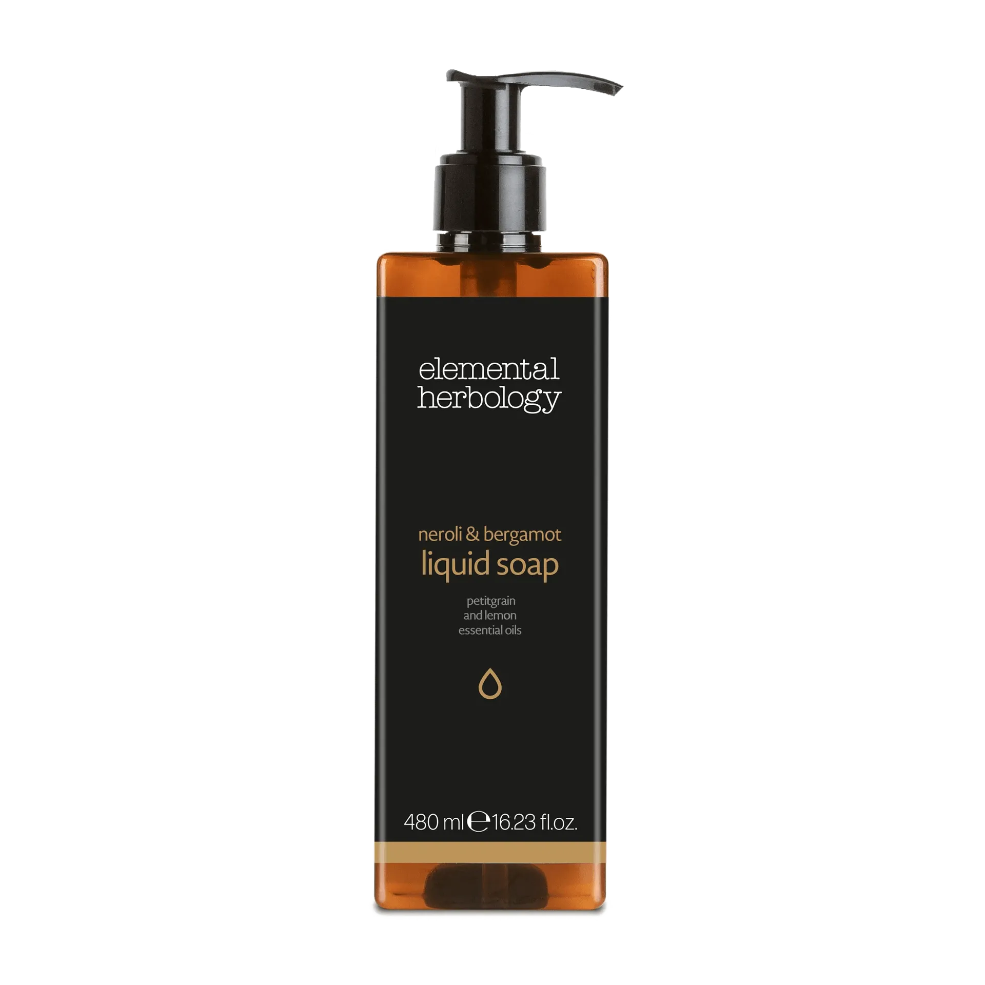 Sapone mani | Elemental Herbology neroli e bergamotto flacone | 480 ml