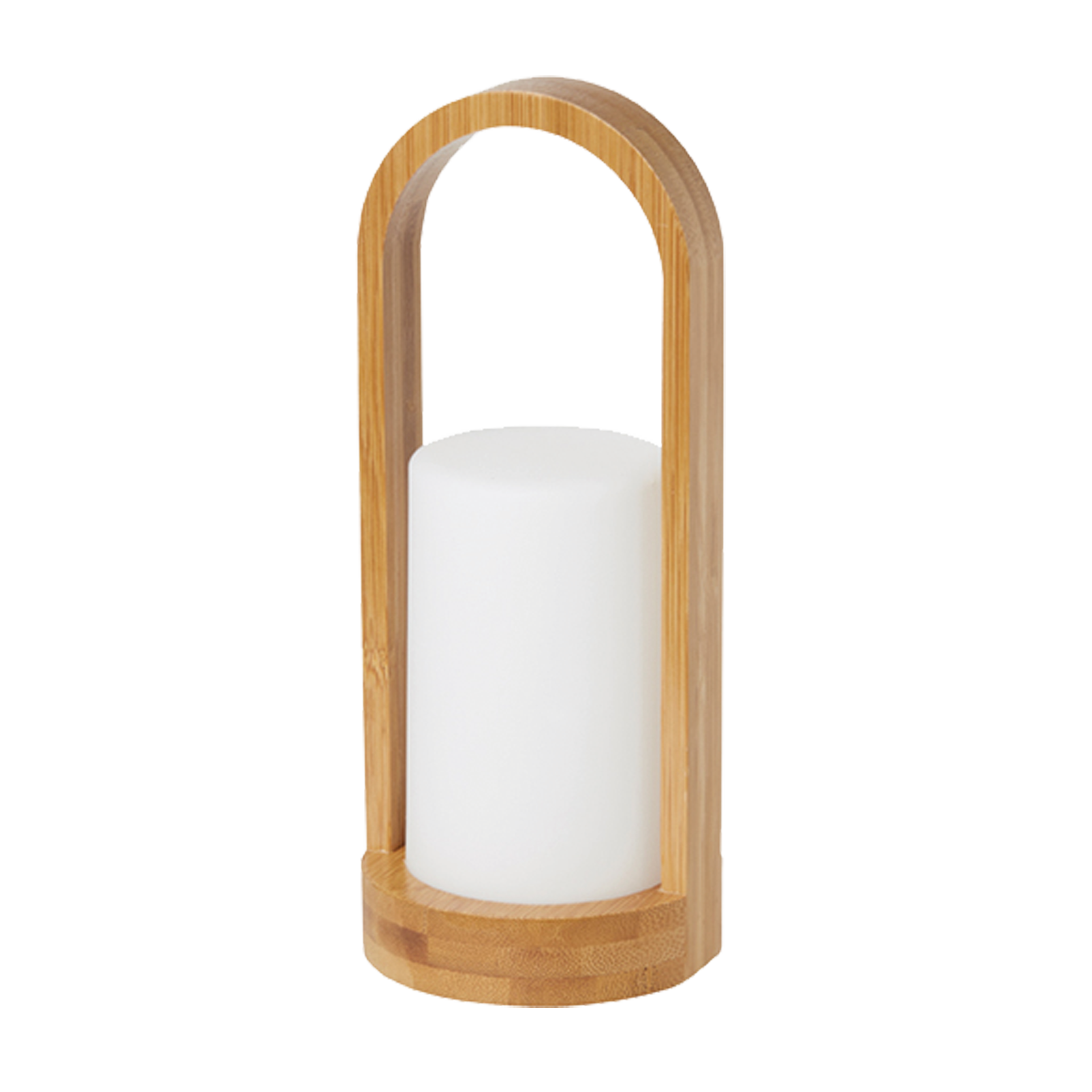 Led Lampe | Easy Bambus | natur Glas matt