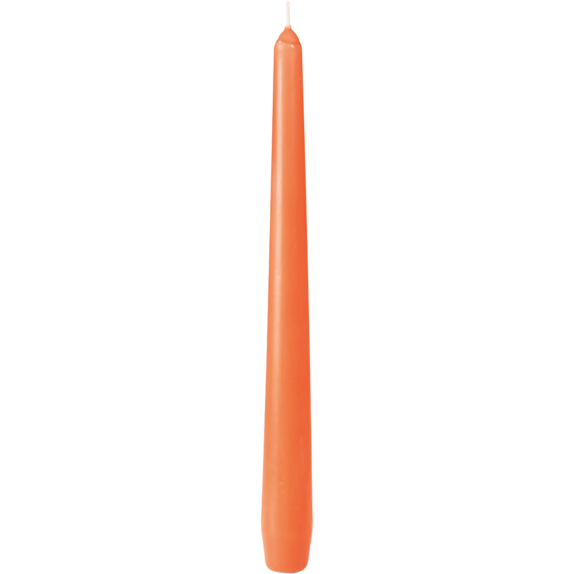 Candela a punta Basic mandarino h 25 cm | Ø 2,2 cm ca. 7,5 ore.