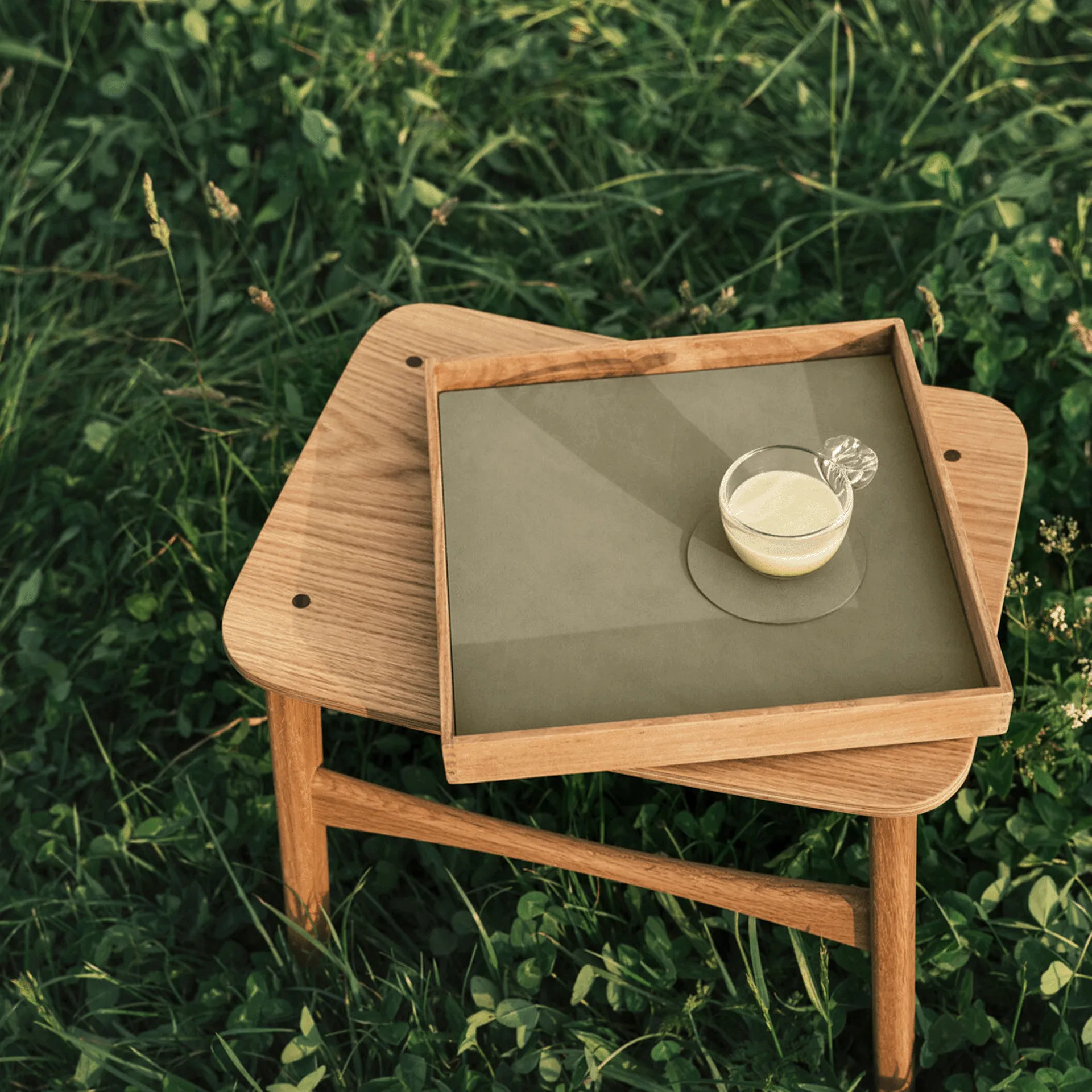 Vassoio | Even Teak | Square S con inserto Nupo