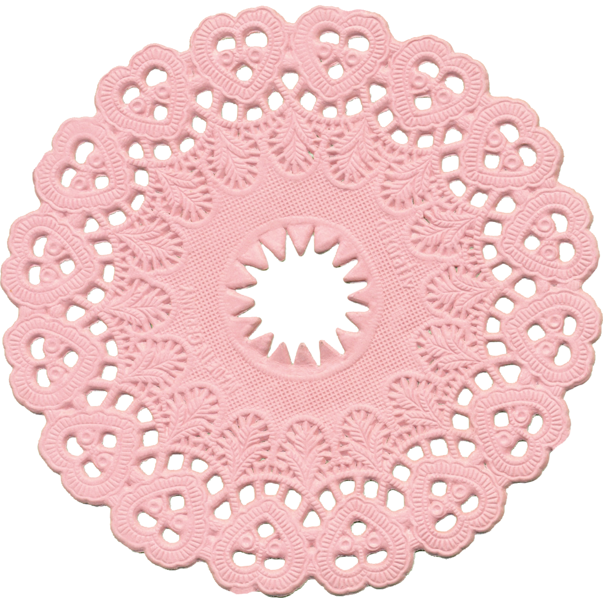 Kerzenmanschette Spitze Ø 10cm rosa  