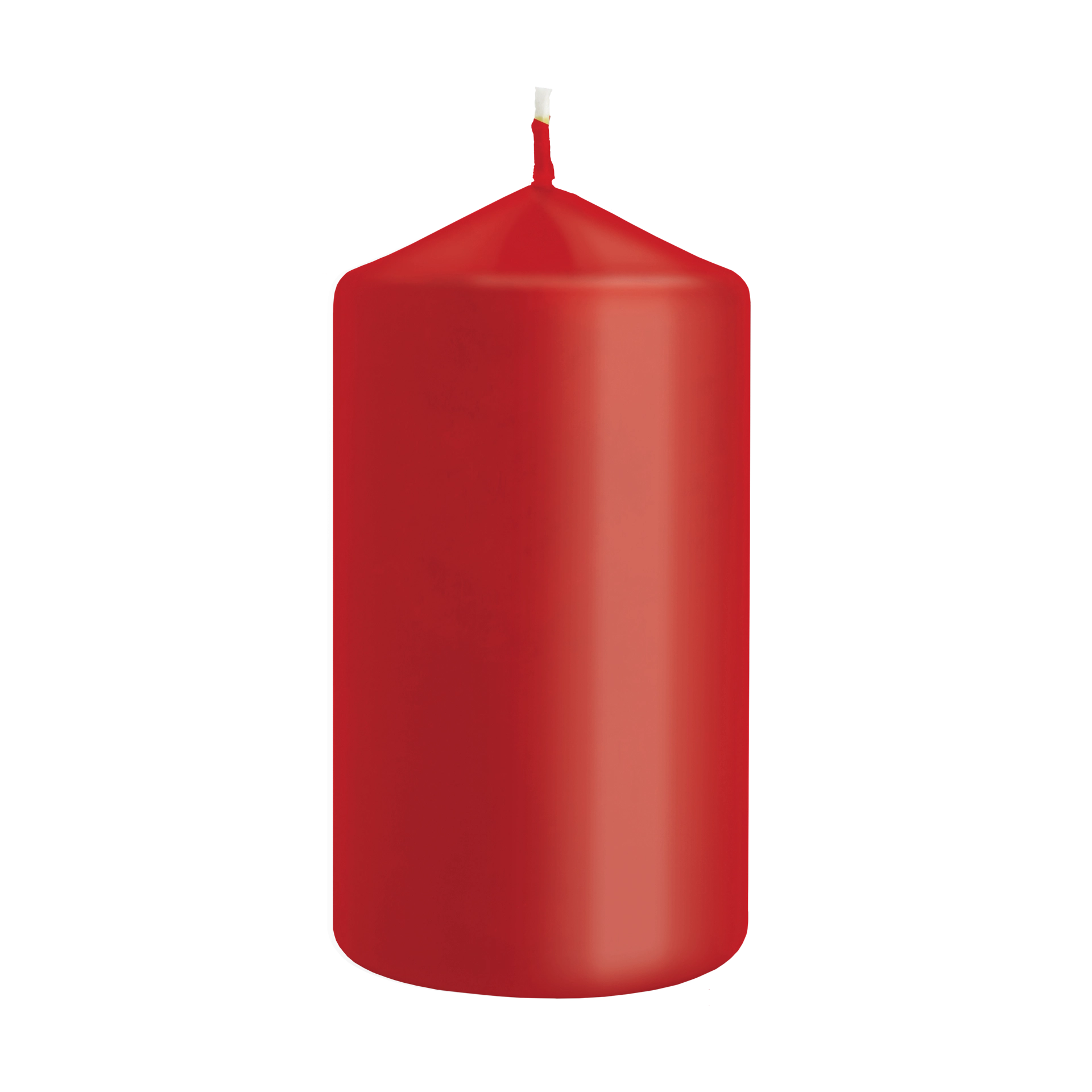 Candela Pillar rosso h 12 cm | Ø 5,8 cm