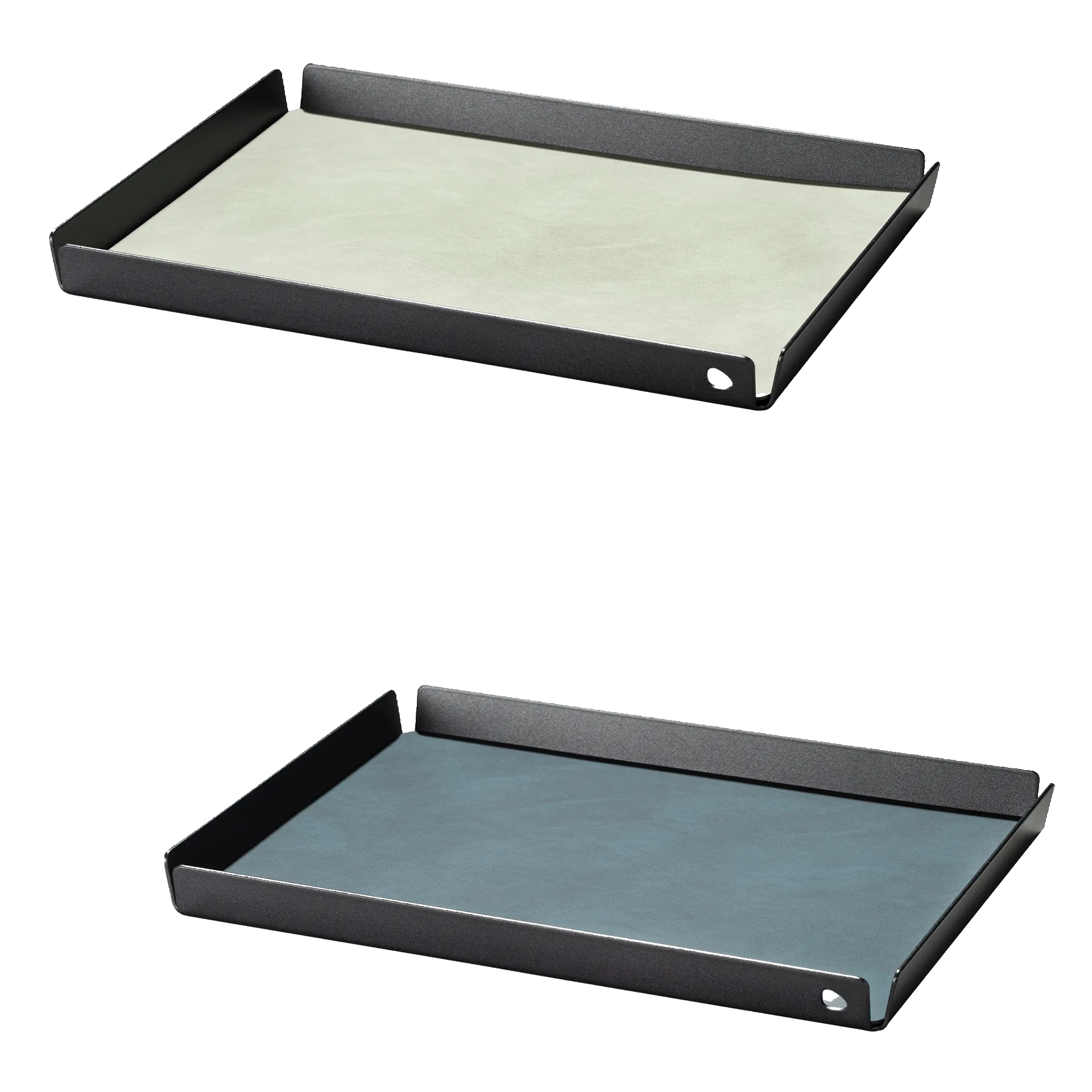 Tablett Alu anthrazit | Square M mit Einsatz Nupo double sided