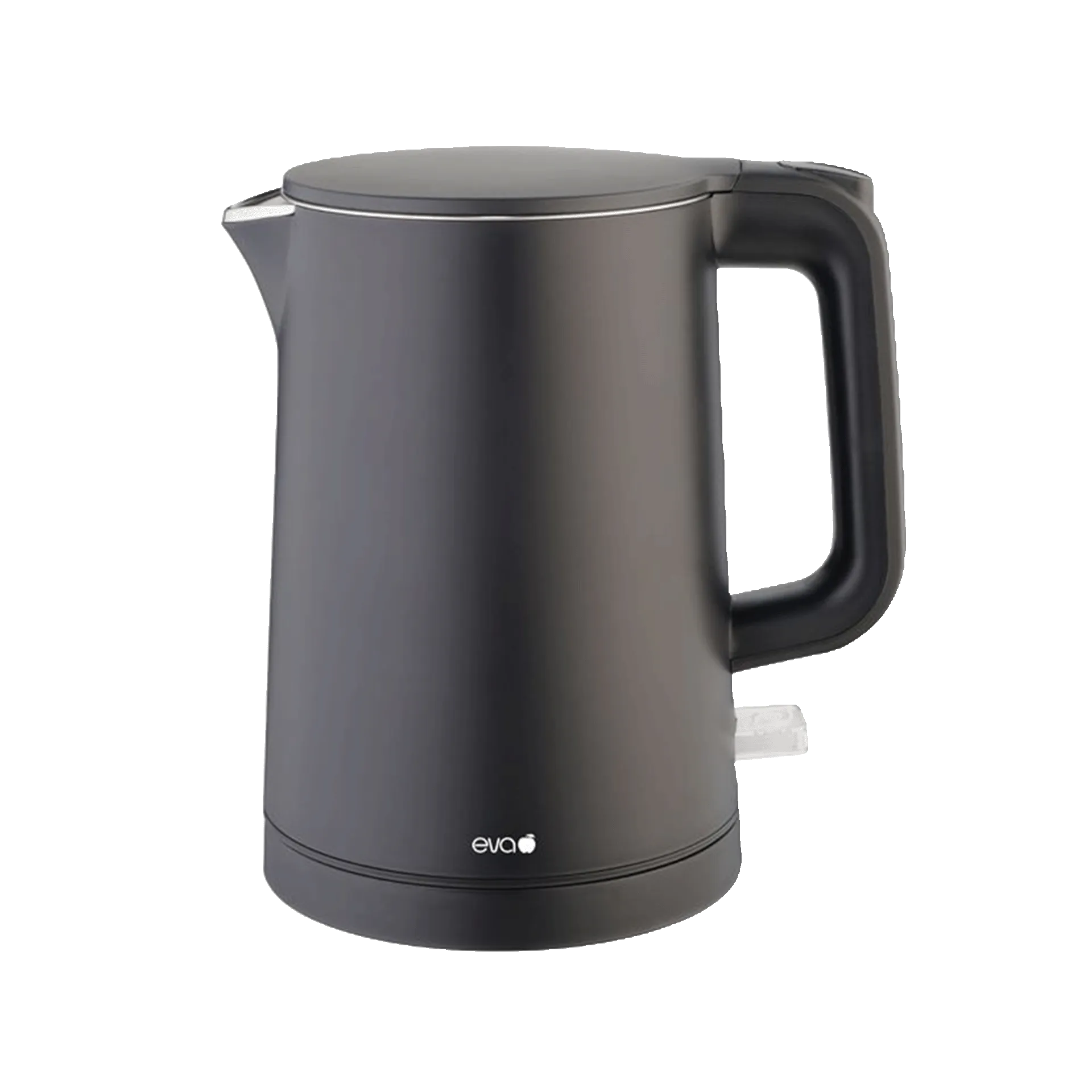 Wasserkocher Edelstahl schwarz 0,8 lt.