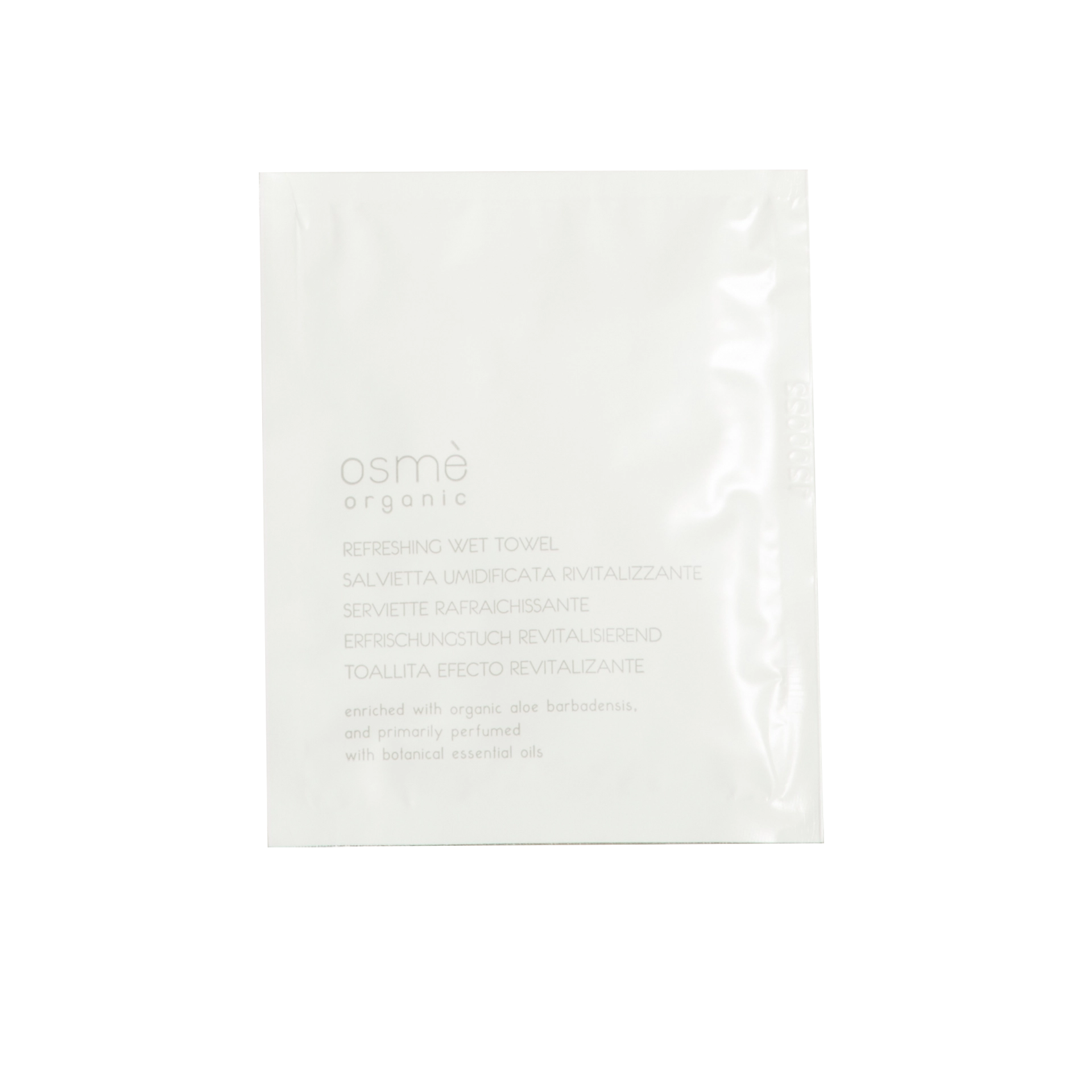 Briefchen | Osmè Aloe Vera | Erfrischungstuch 21x12,5 cm