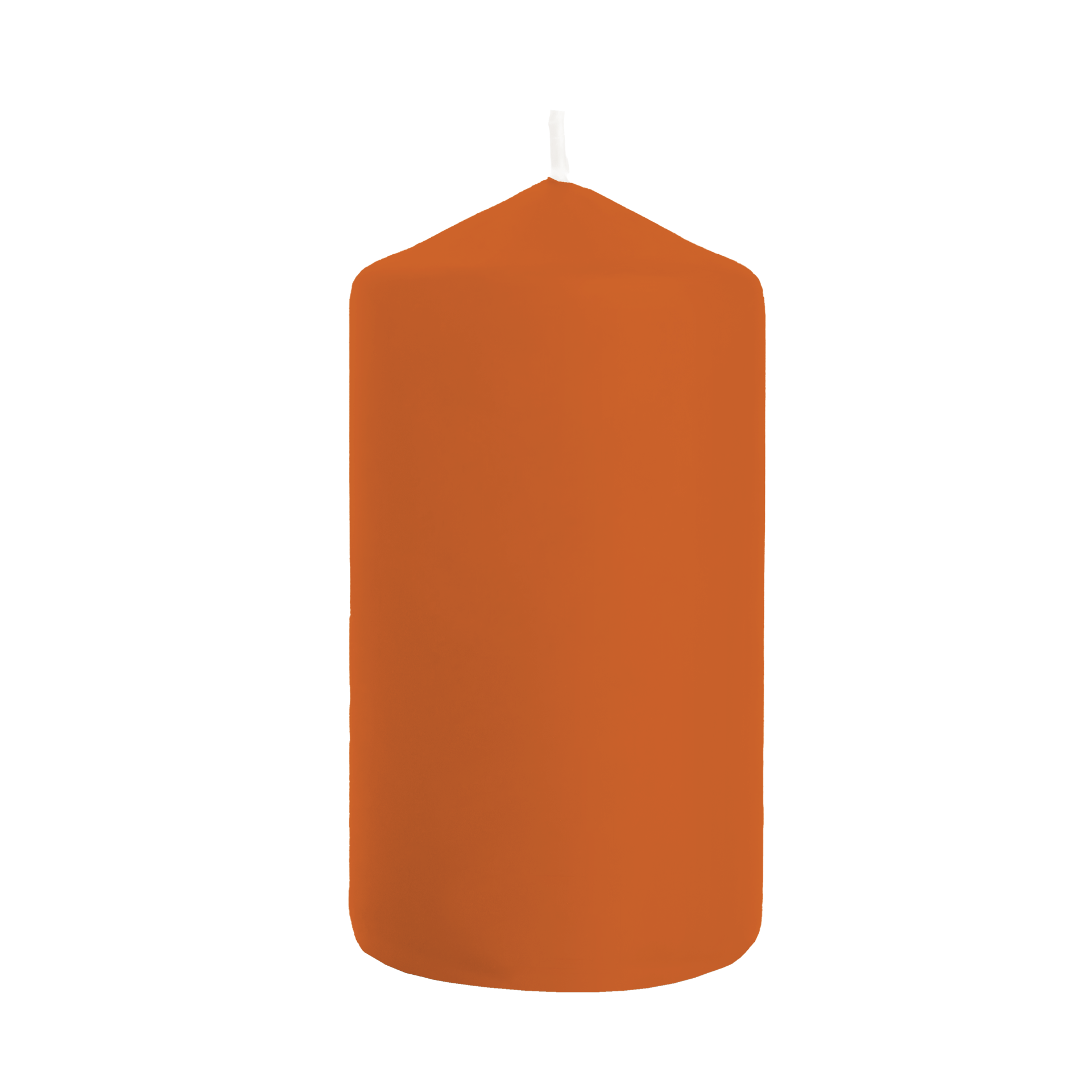 Stumpenkerze orange/mango h 12 cm | Ø 5,8 cm