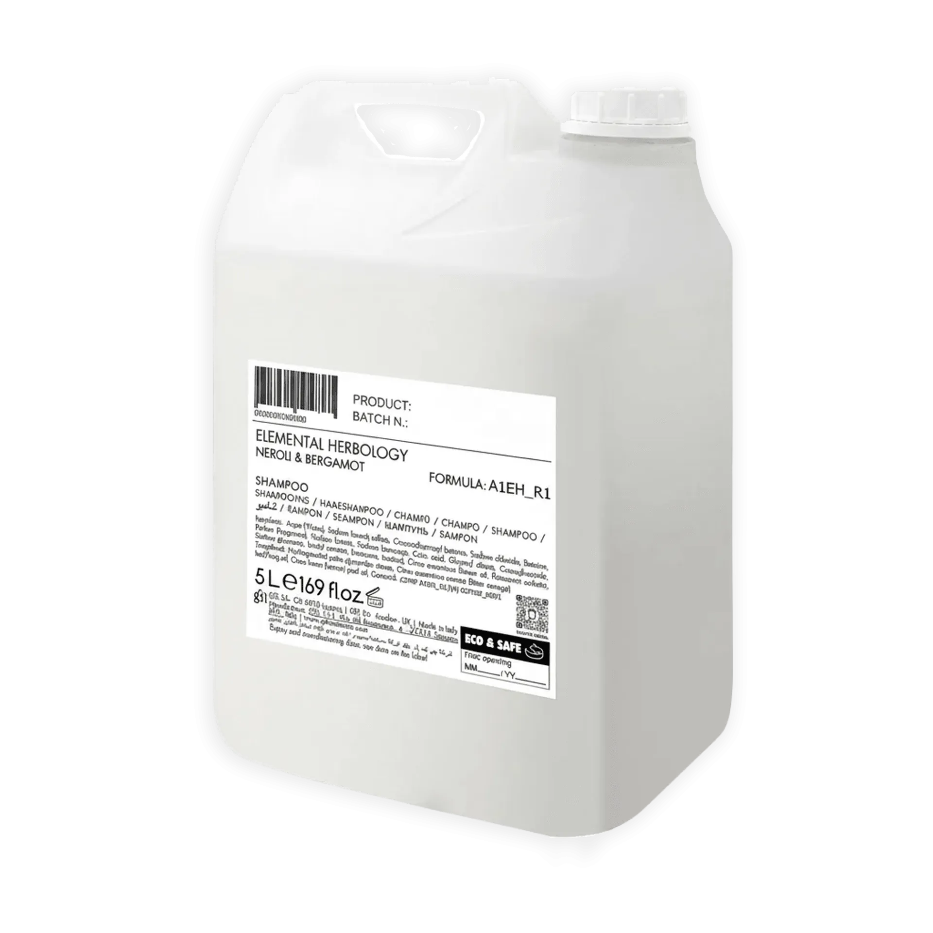 Shampoo | Elemental Herbology neroli e bergamotto tanica | 5 lt.