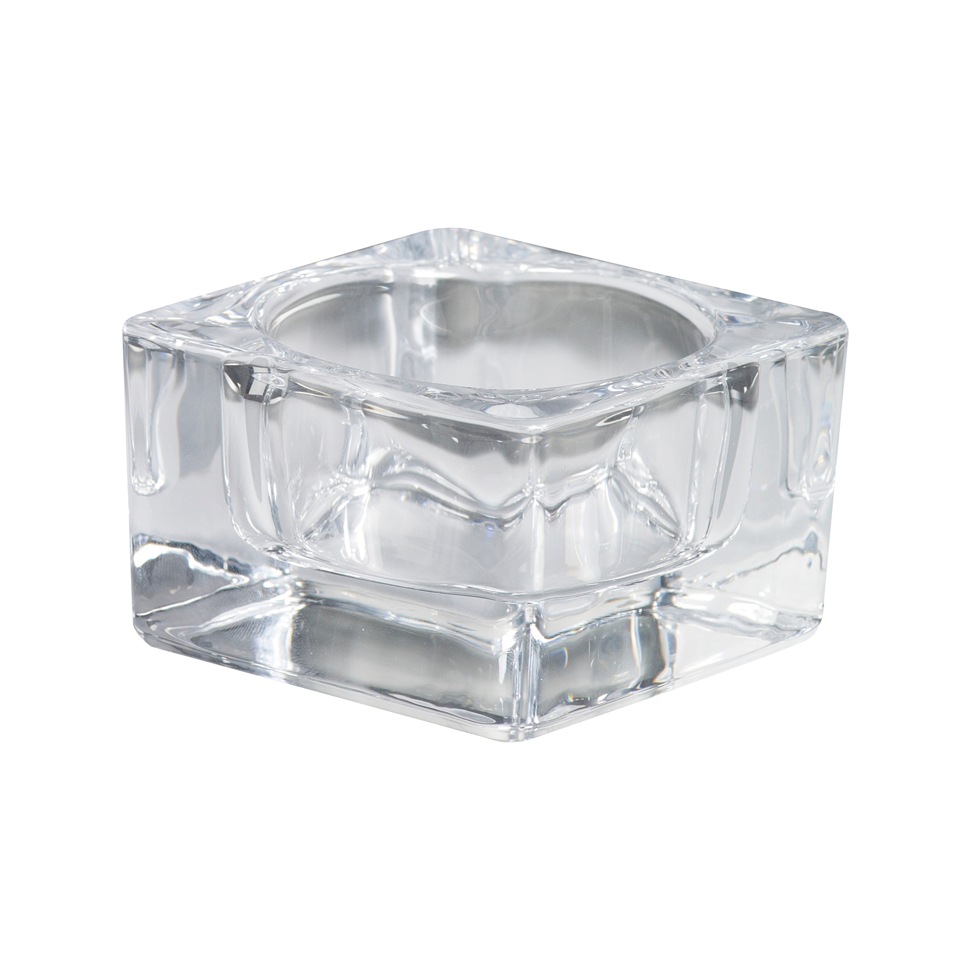Kerzenhalter Glas h 4,9 cm | 7,7x7,7 cm