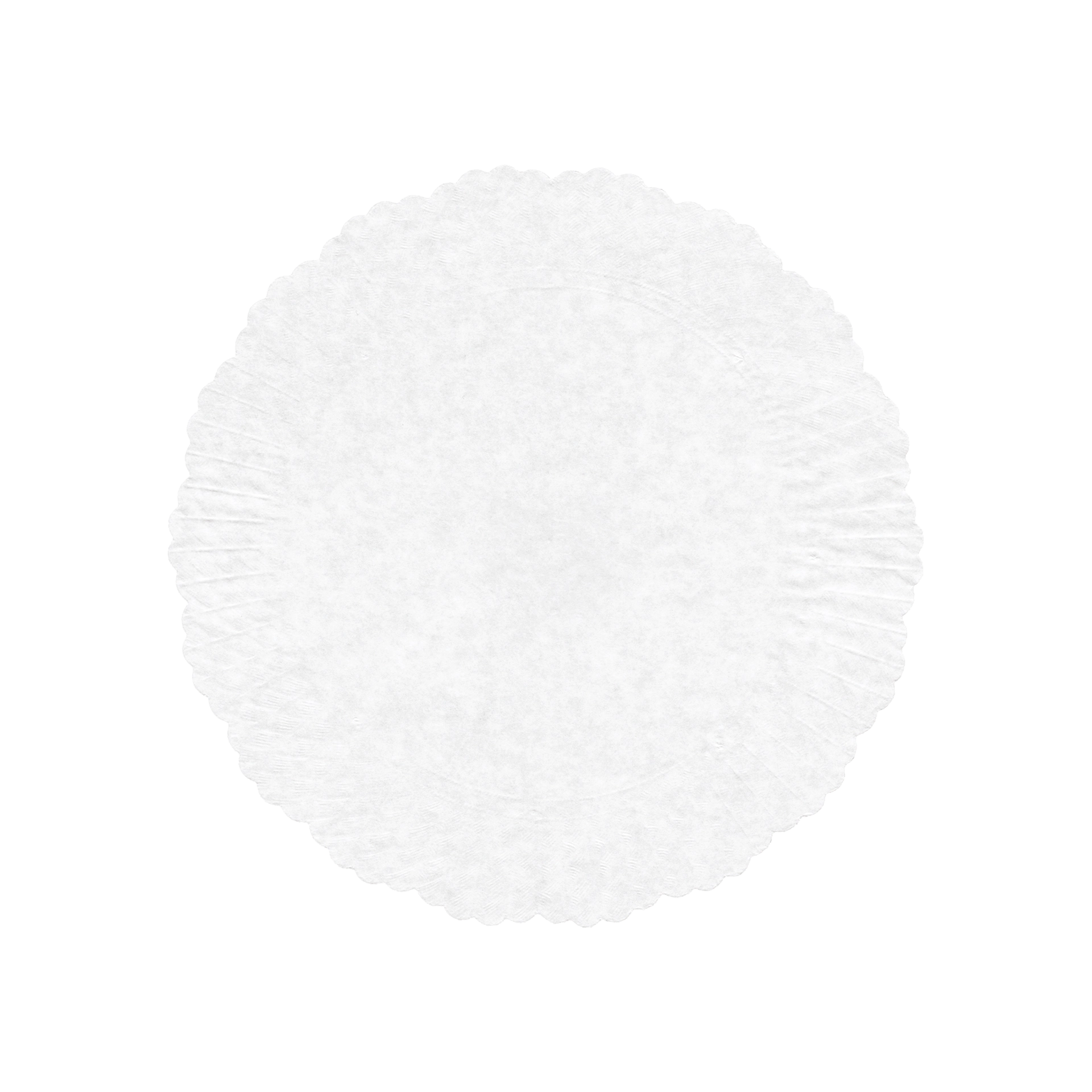 Plattenpapiere Ø 18 cm weiß | rund