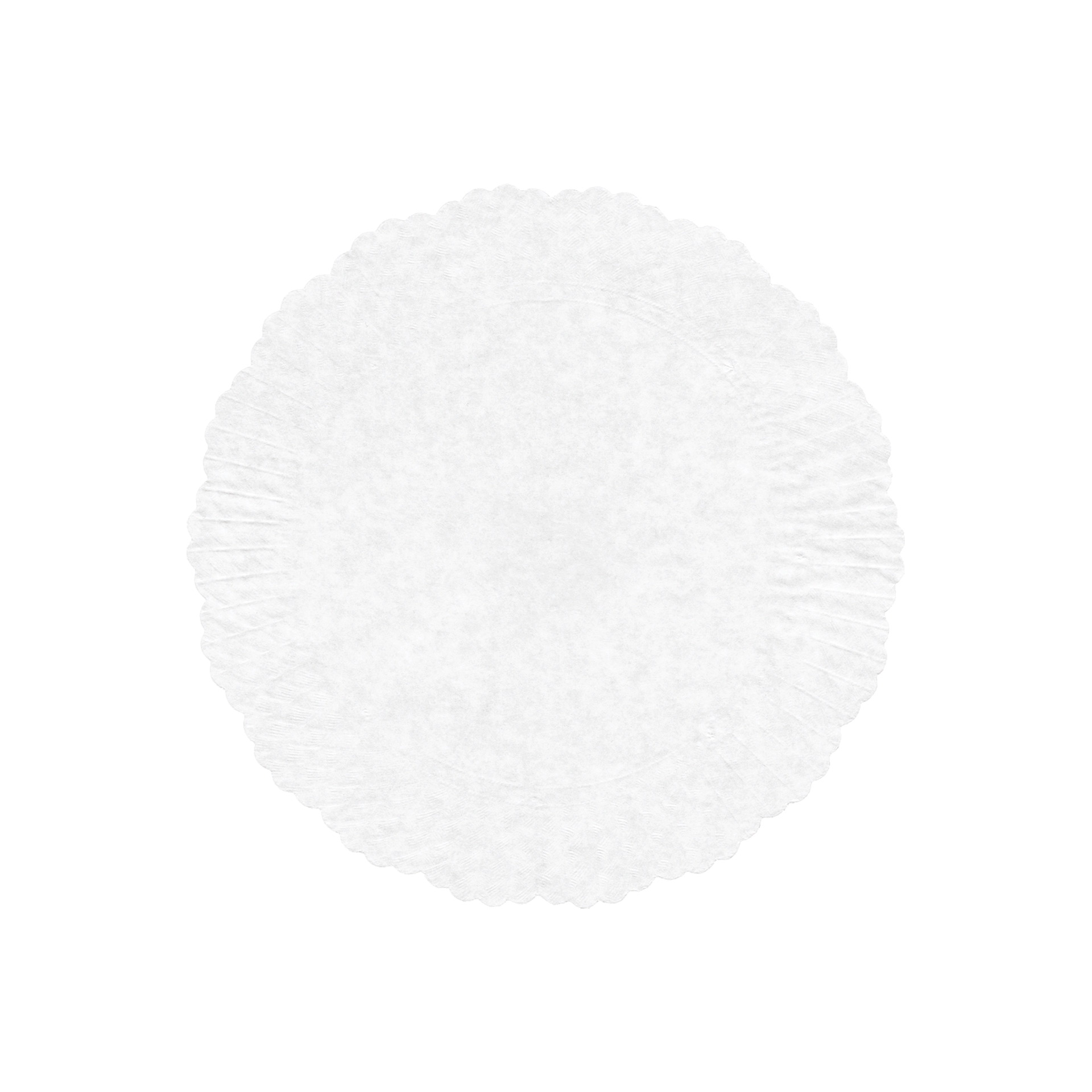 Plattenpapiere Ø 15 cm weiß | rund 