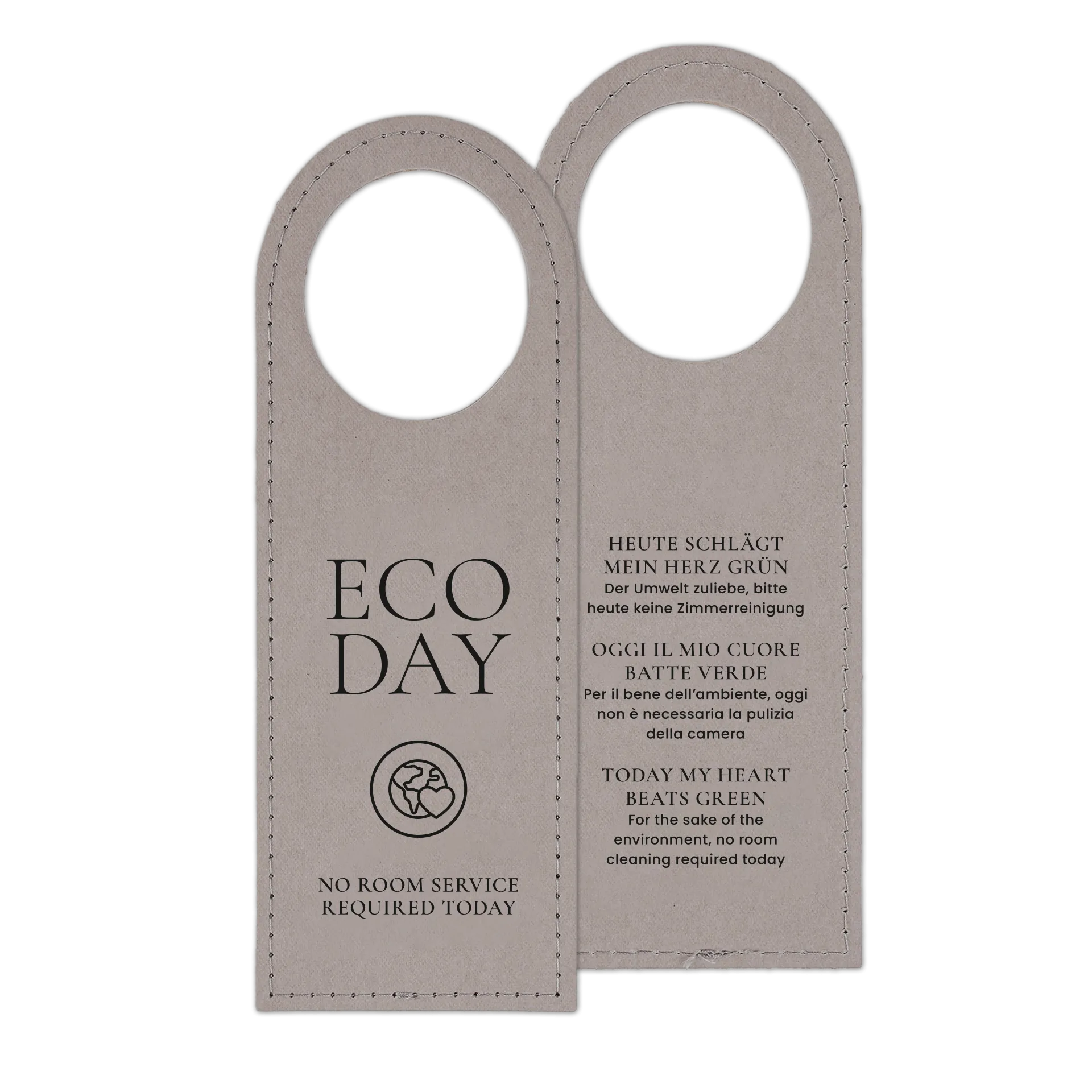Türanhänger | Ecoday Zellulosefaser | grau 9x25 cm
