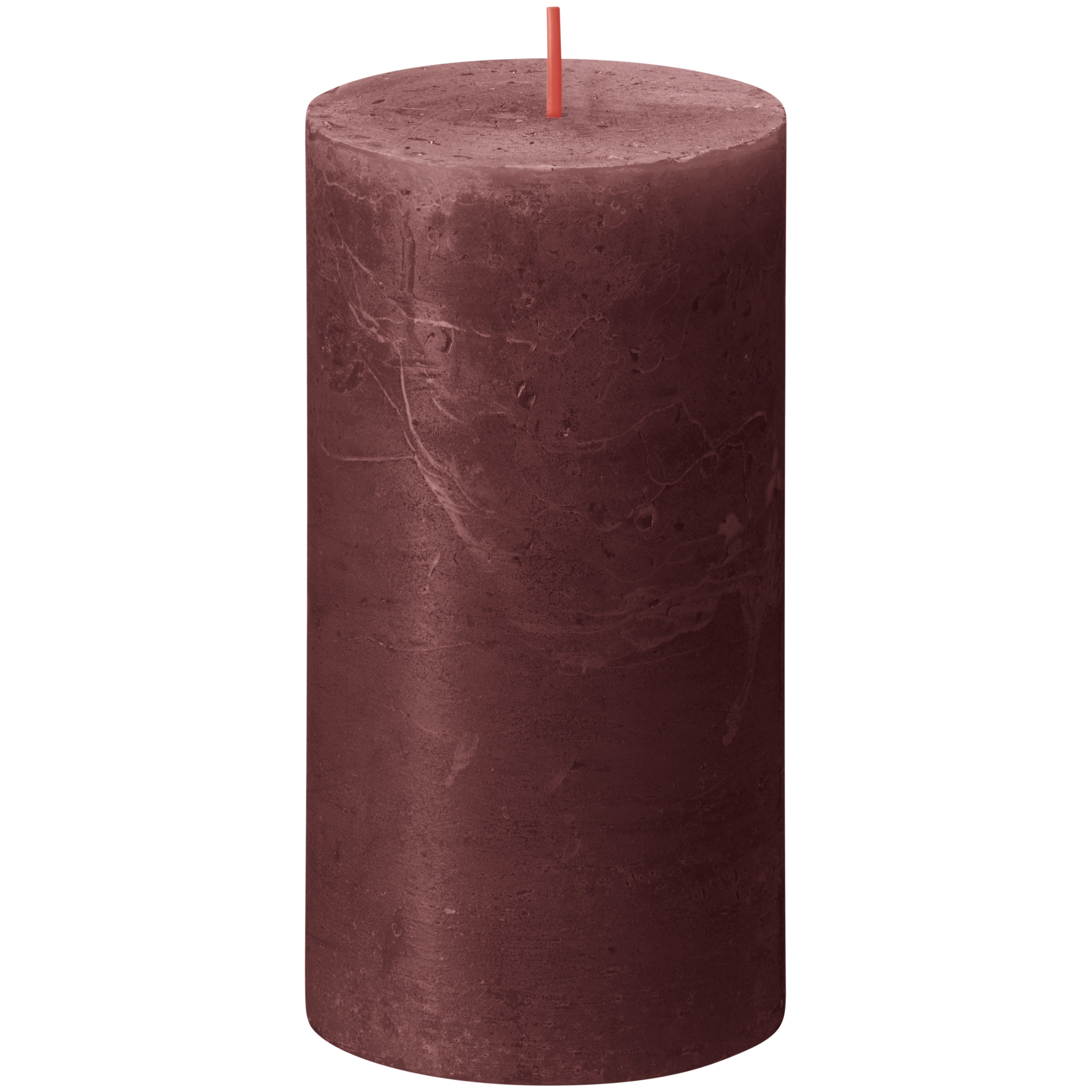 Stumpenkerze | Rustic Velvet Red | rot h 13 cm | Ø 6,8 cm
