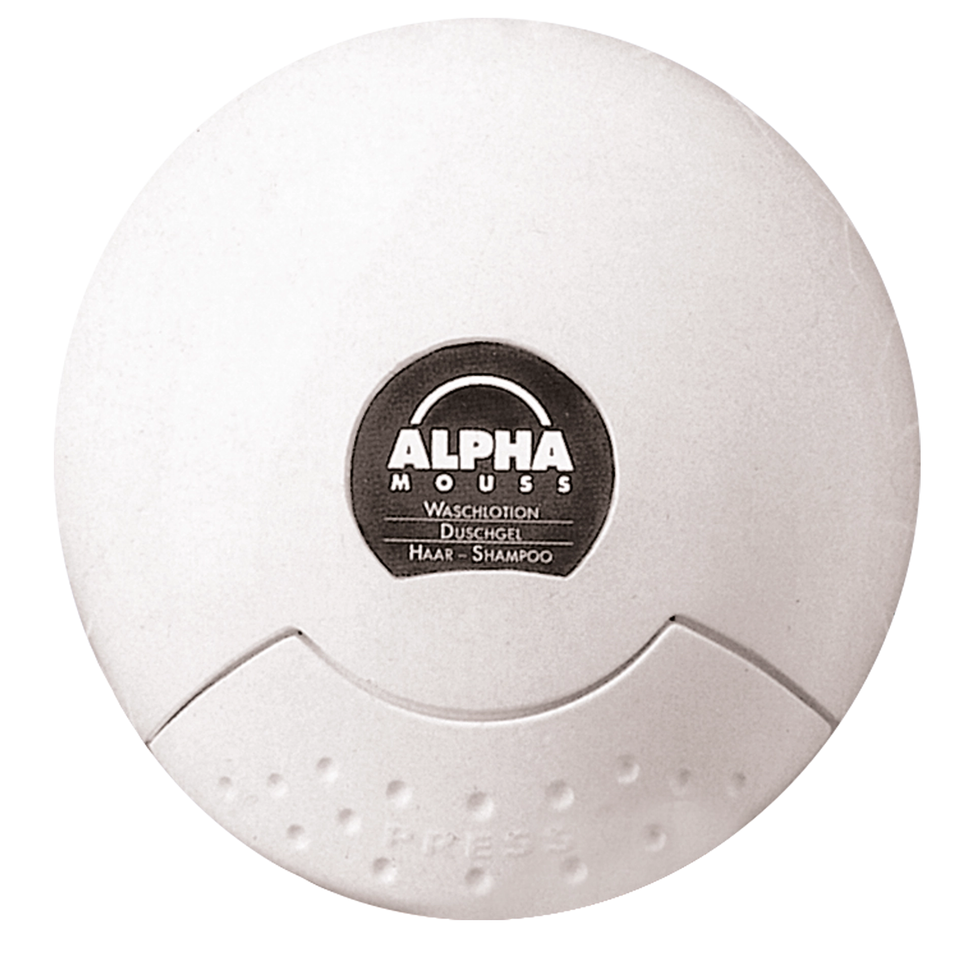 Wandhalterung | Alpha Mouss weiß für Badeduschgel/Shampoo