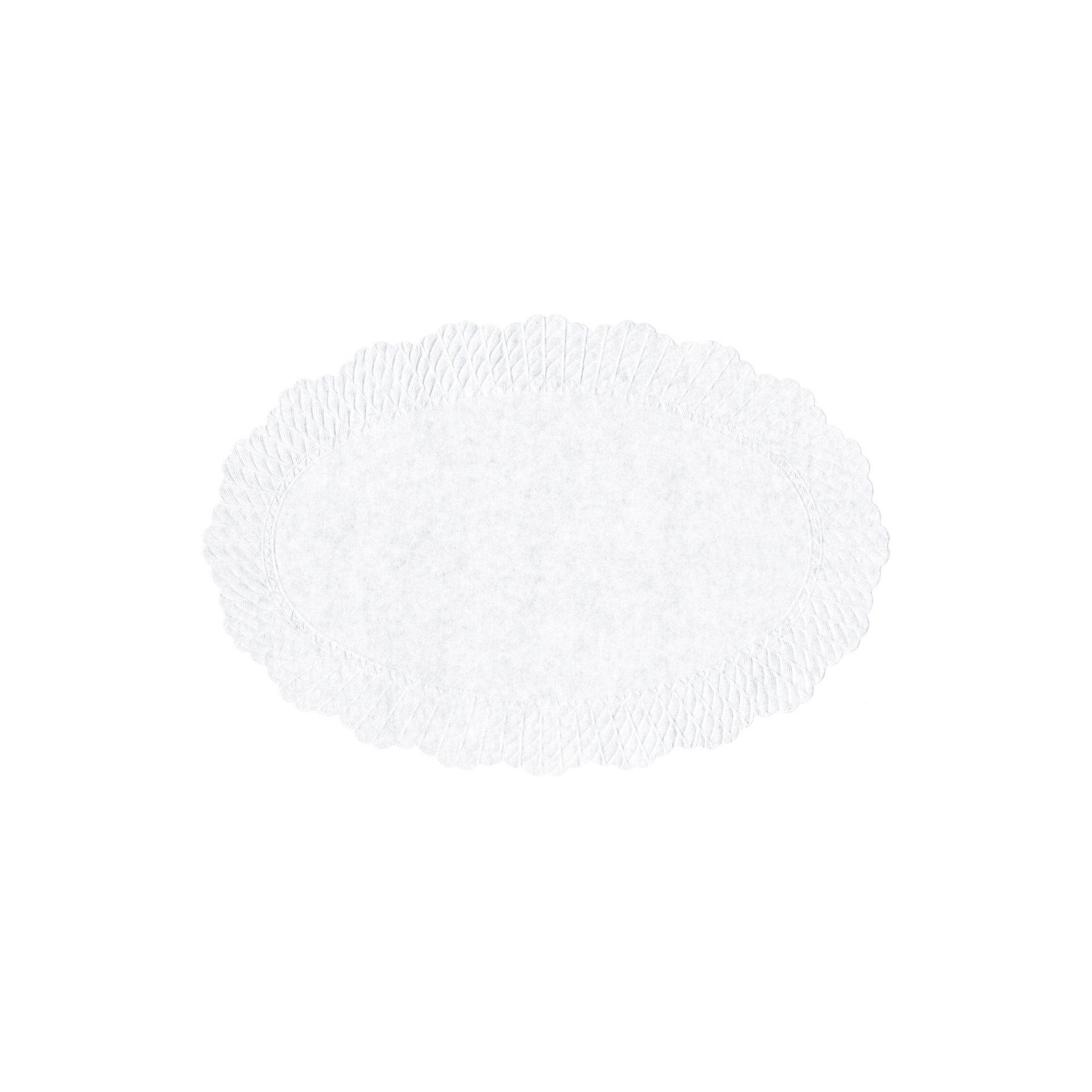 Plattenpapiere 21x13 cm weiß | oval 