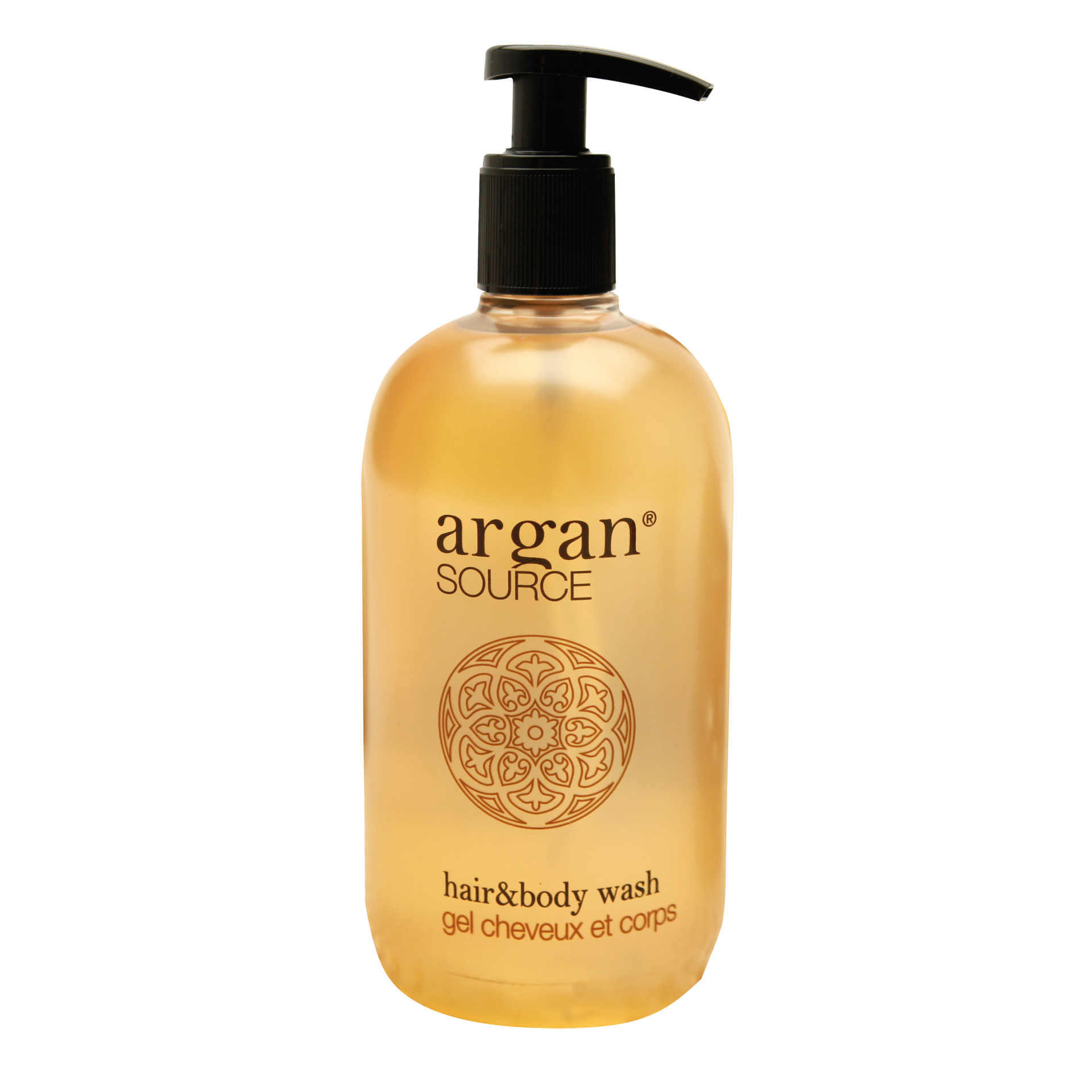Badeduschgel/Shampoo | Argan satiniert Flacon | 500 ml mit Pumpe