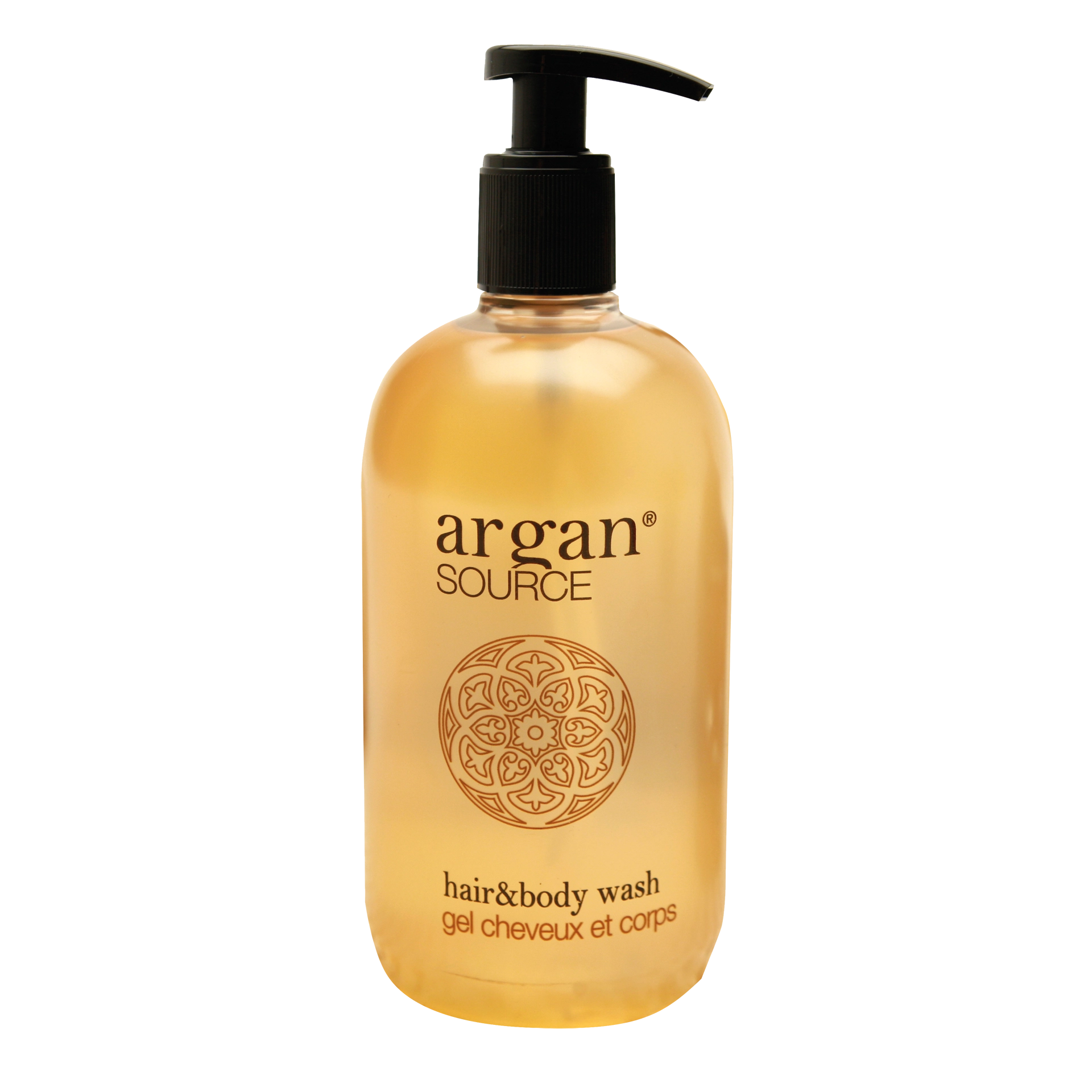 Badeduschgel/Shampoo | Argan satiniert Flacon | 500 ml mit Pumpe