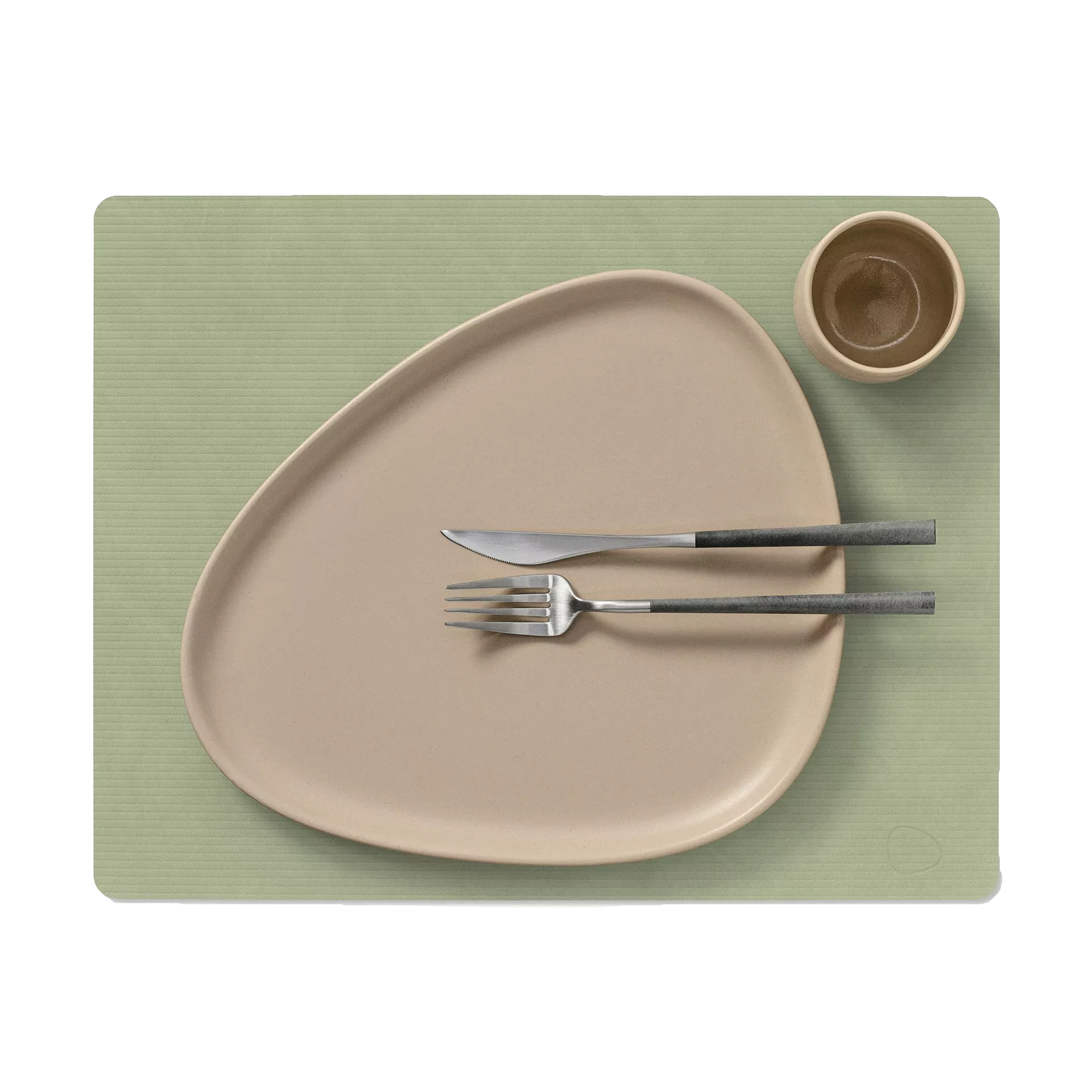 Tischset Corduroy Square Farbe olivgrün 35x45 cm | 1,6 mm