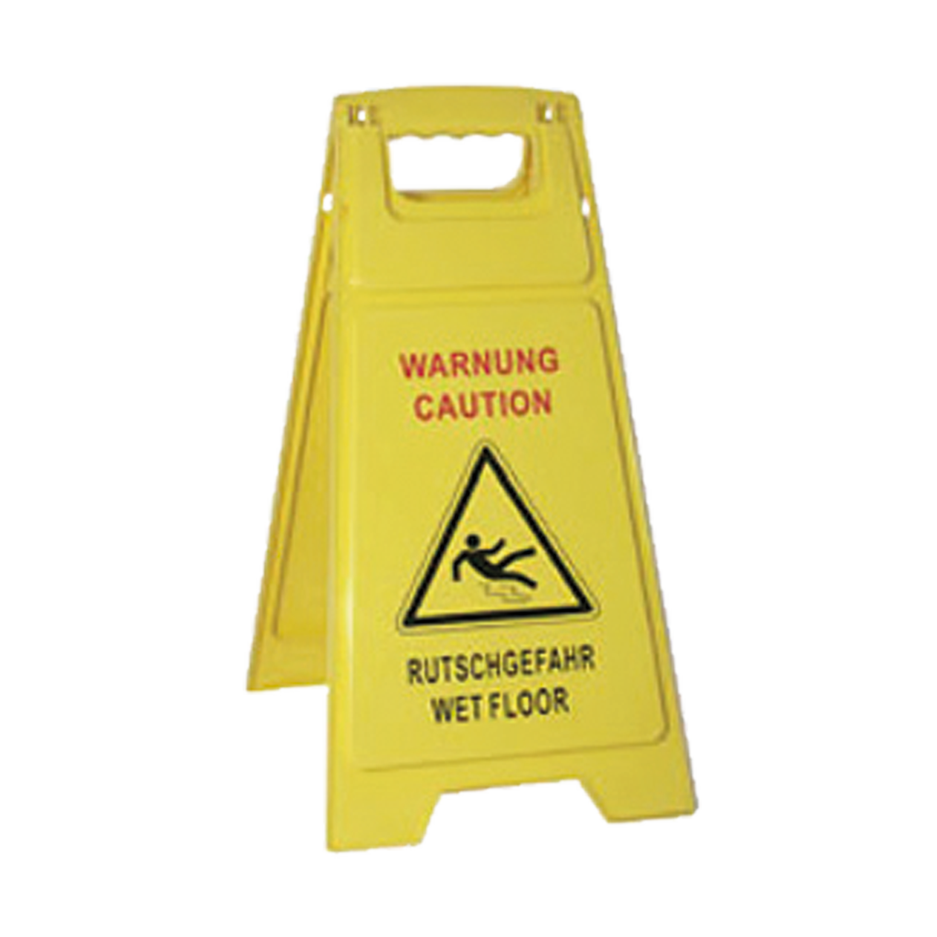 Warnschild | Caution Wet Floor PVC | gelb 30,5x64,5 cm