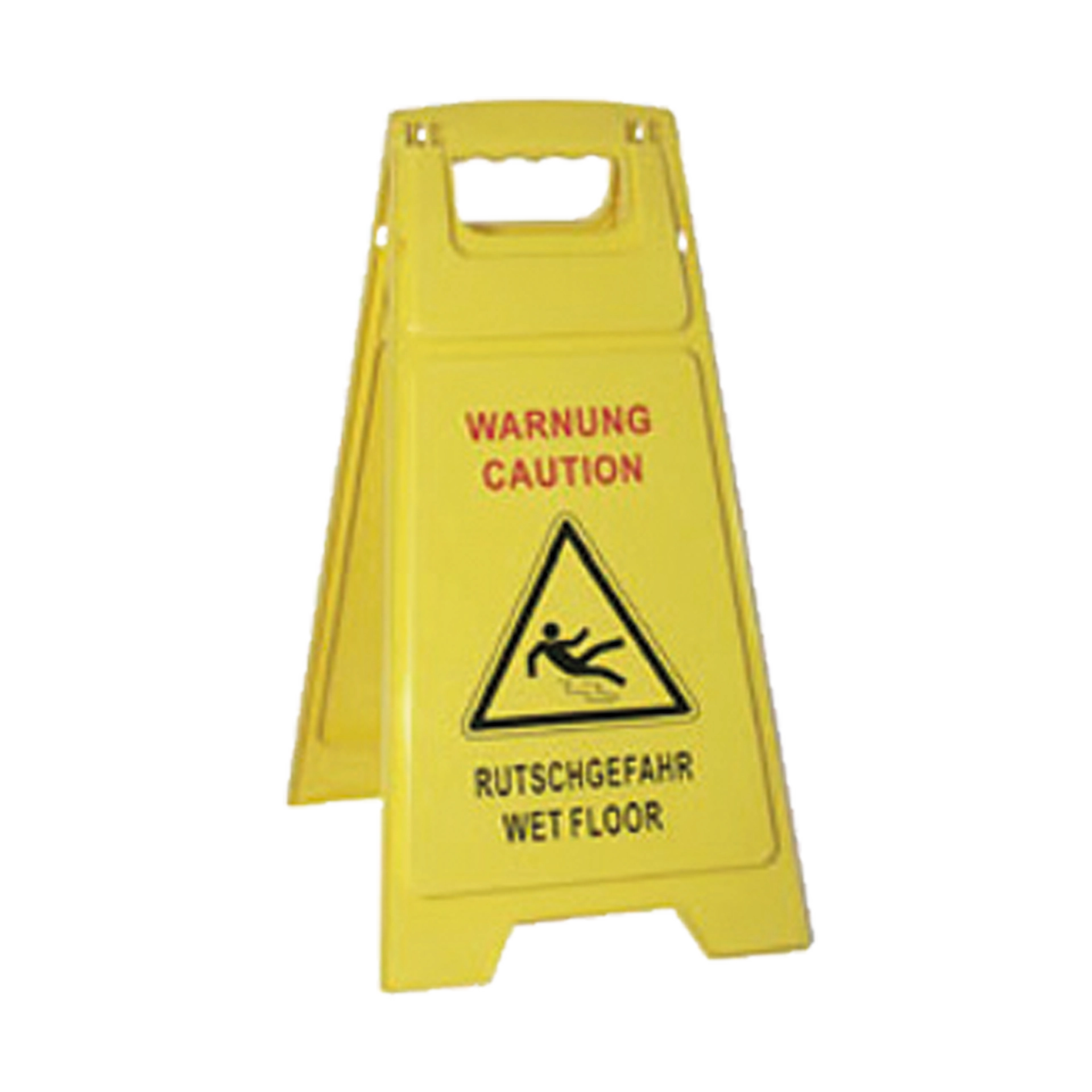 Warnschild | Caution Wet Floor PVC | gelb 30,5x64,5 cm