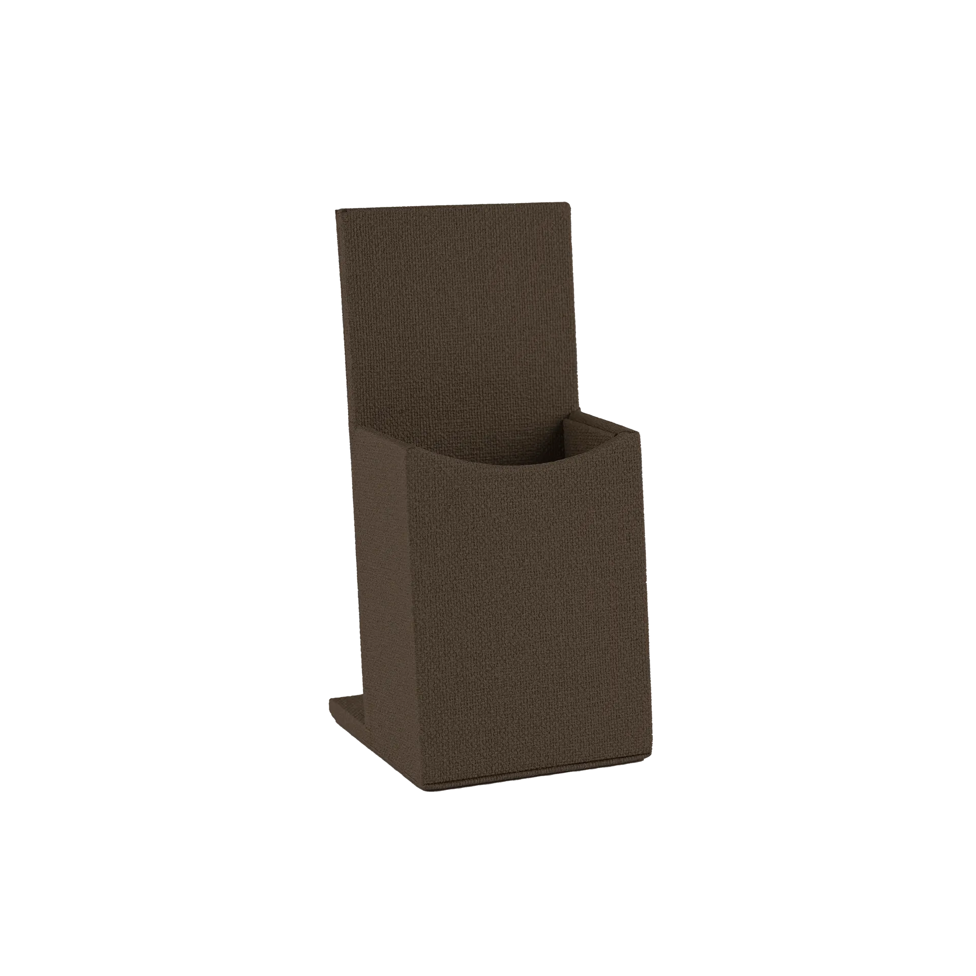 Portatelecomando | La Carte legno | ecopelle Yut marrone 8x8x h 17 cm