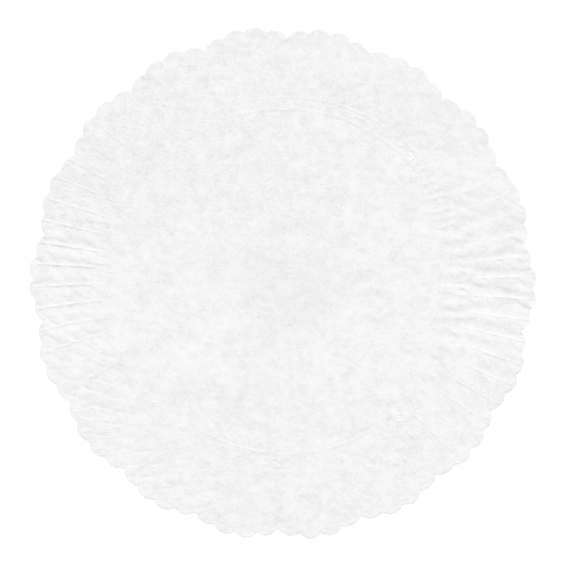 Plattenpapiere Ø 30 cm weiß | rund 