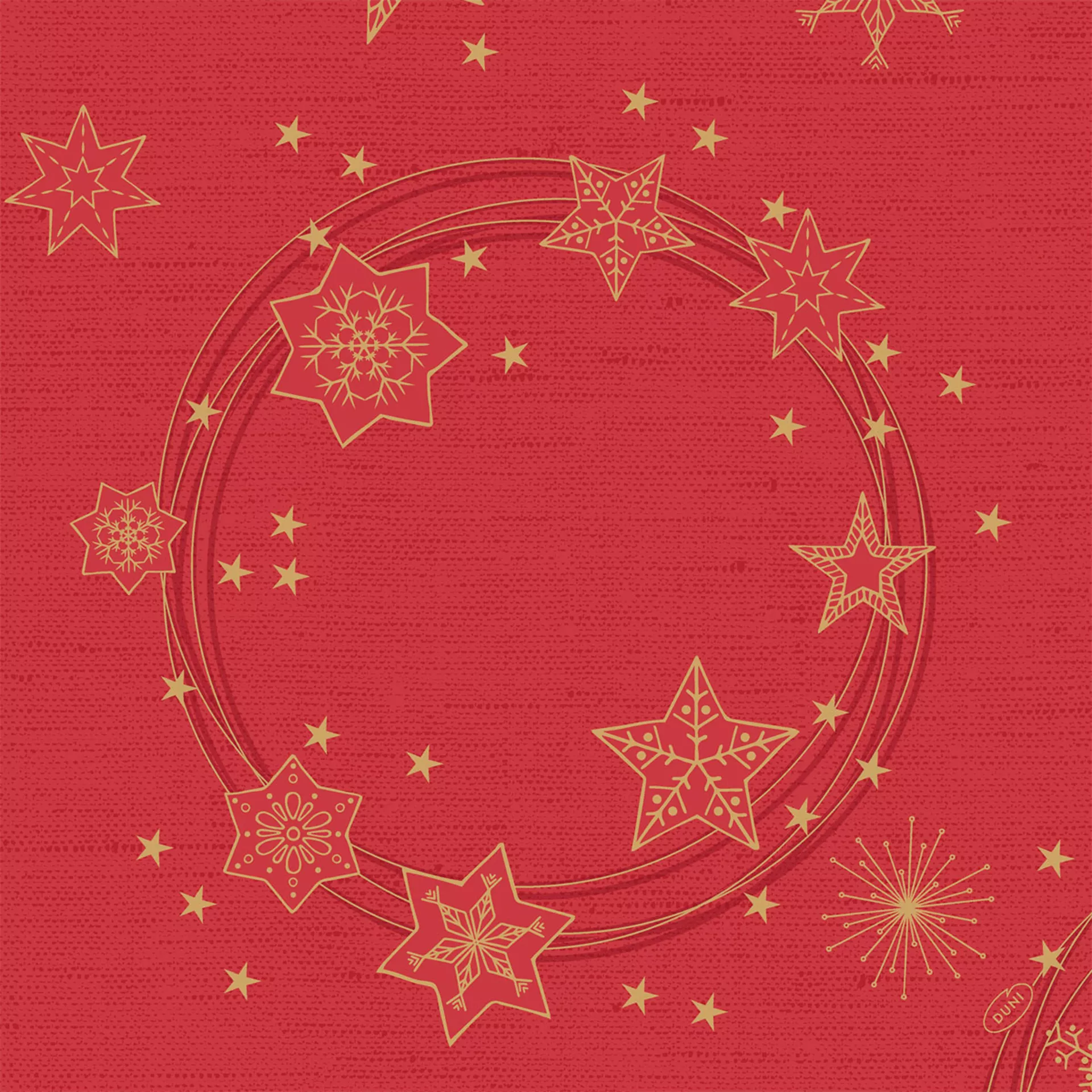 Serviette Dunisoft 40x40 cm Star Shine red