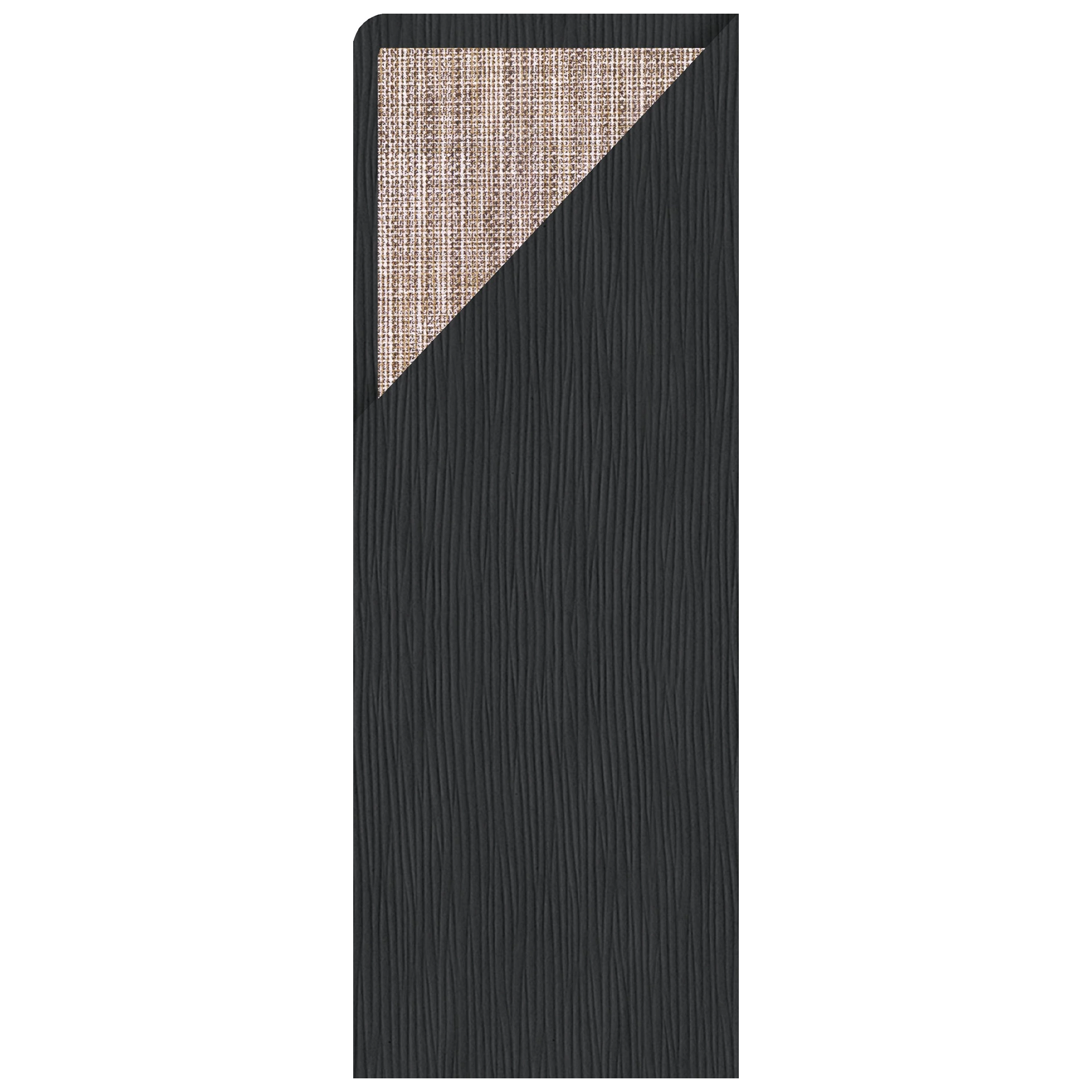 Bestecktasche Pocket max schwarz mit Serviette 30x44/8 cm Onda Flem Moka
