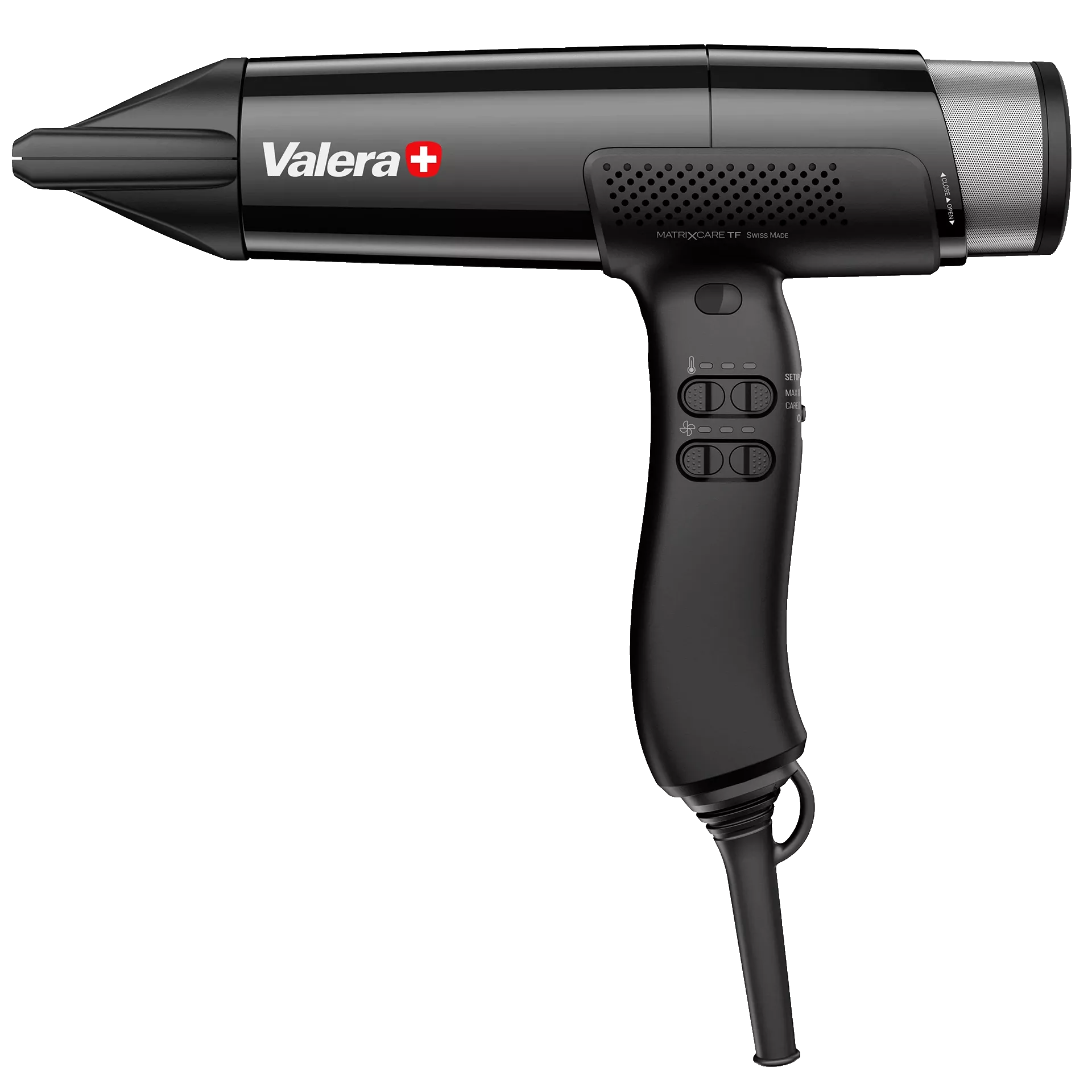 Haartrockner | Matrixcare TF 1.6 Night Black 1.600 Watt | mit Baumwollbeutel schwarz