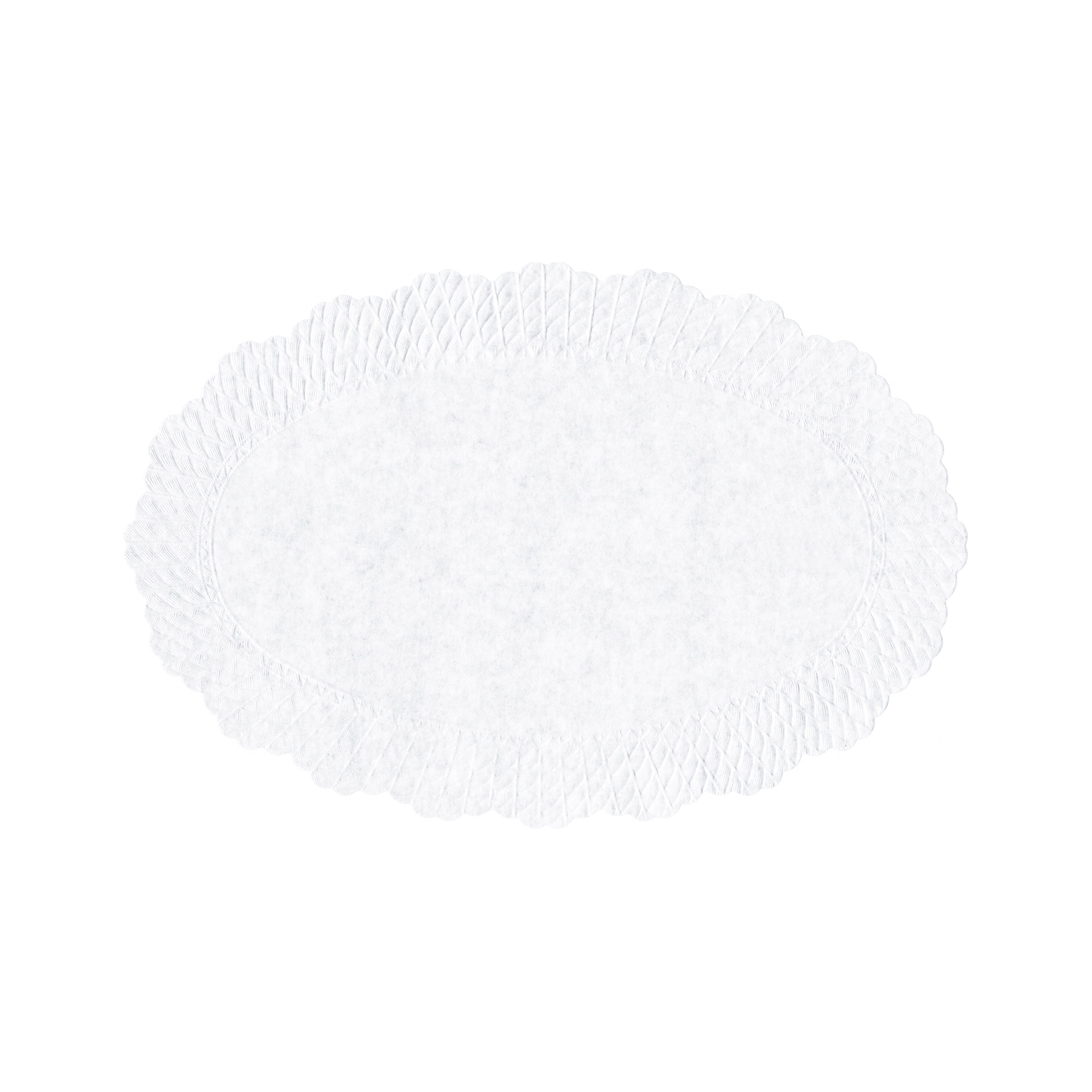 Plattenpapiere 32x21 cm weiß | oval 
